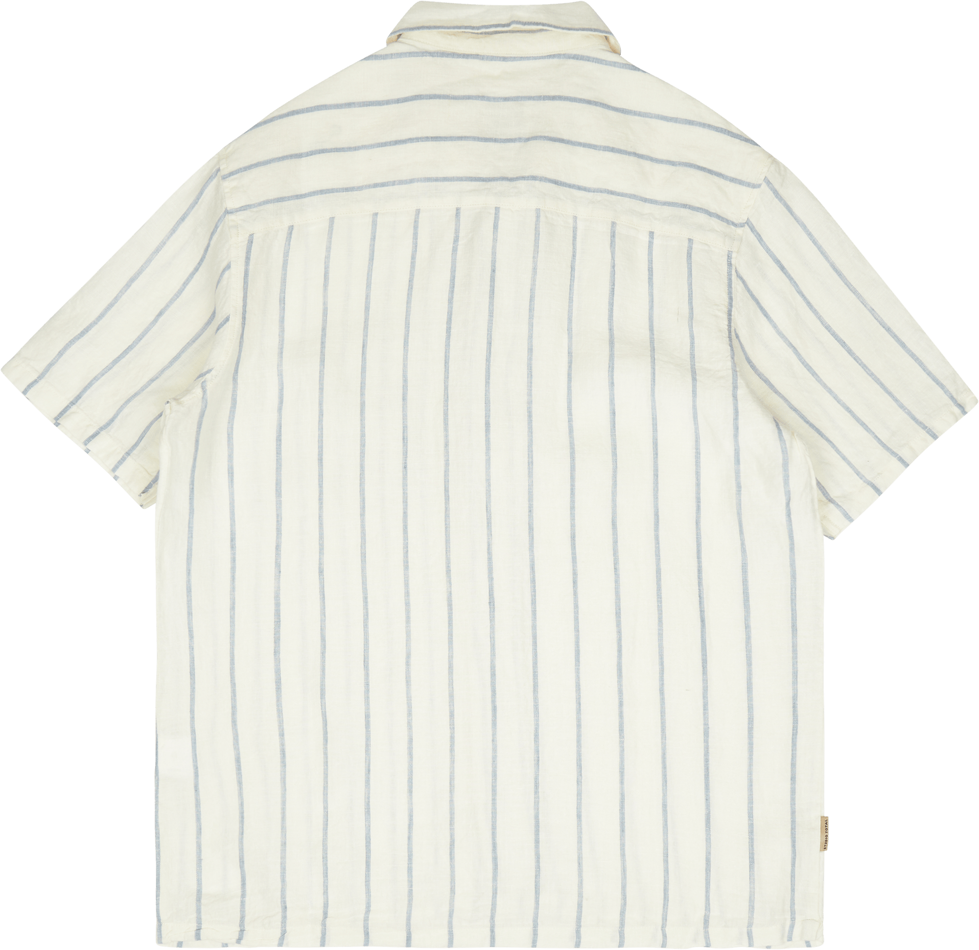 Camp Collar Ss Linen Shirt Print - Bild 2