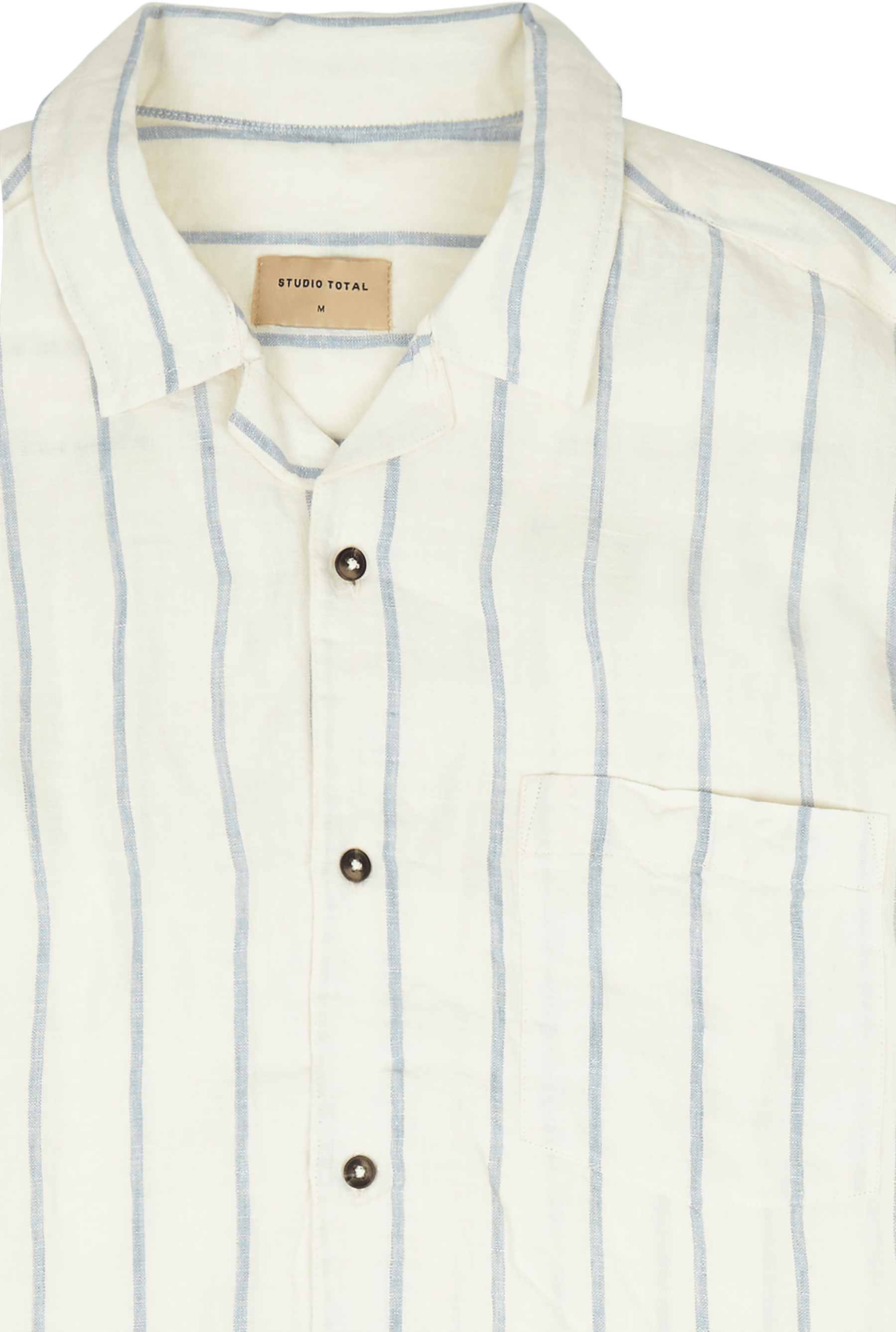 Camp Collar Ss Linen Shirt Print - Bild 3
