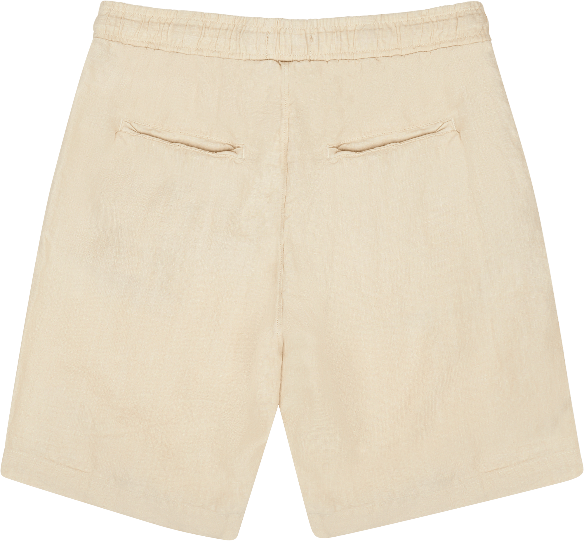 Drawstring Linen Shorts Ecru - Bild 2