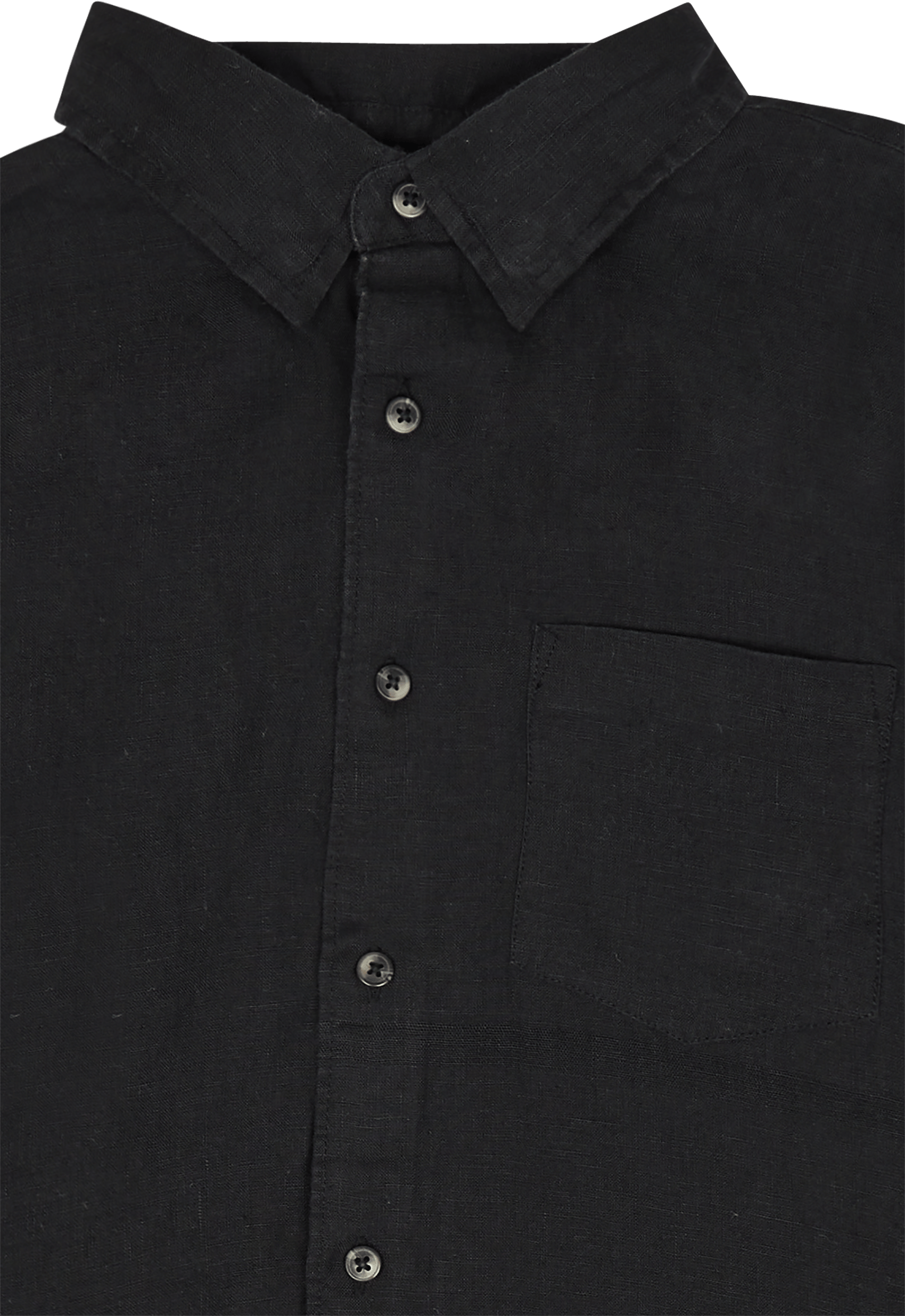 Icon Linen Shirt Black - Bild 3