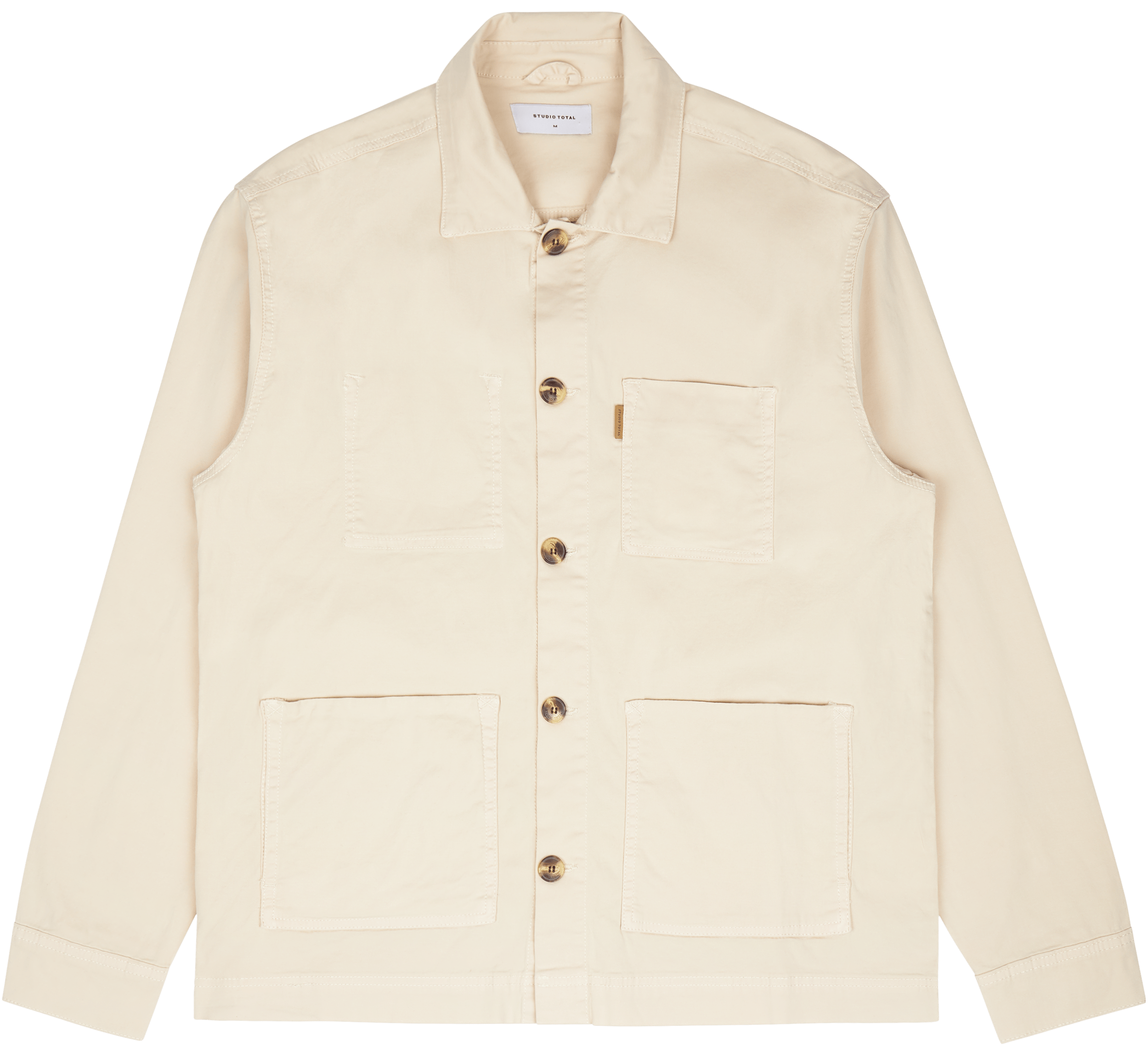Icon Twill Overshirt Ecru