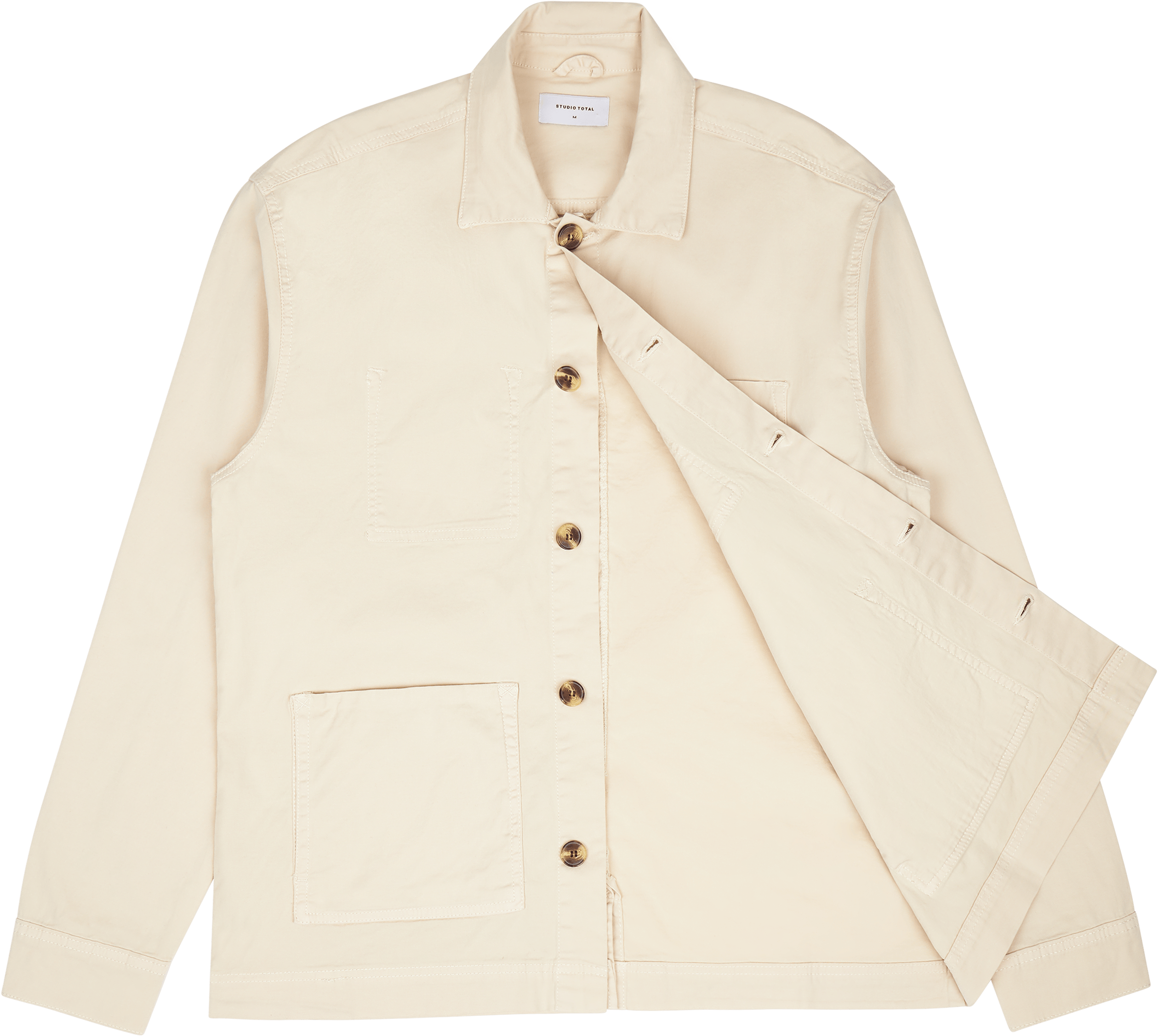 Icon Twill Overshirt Ecru - Bild 4