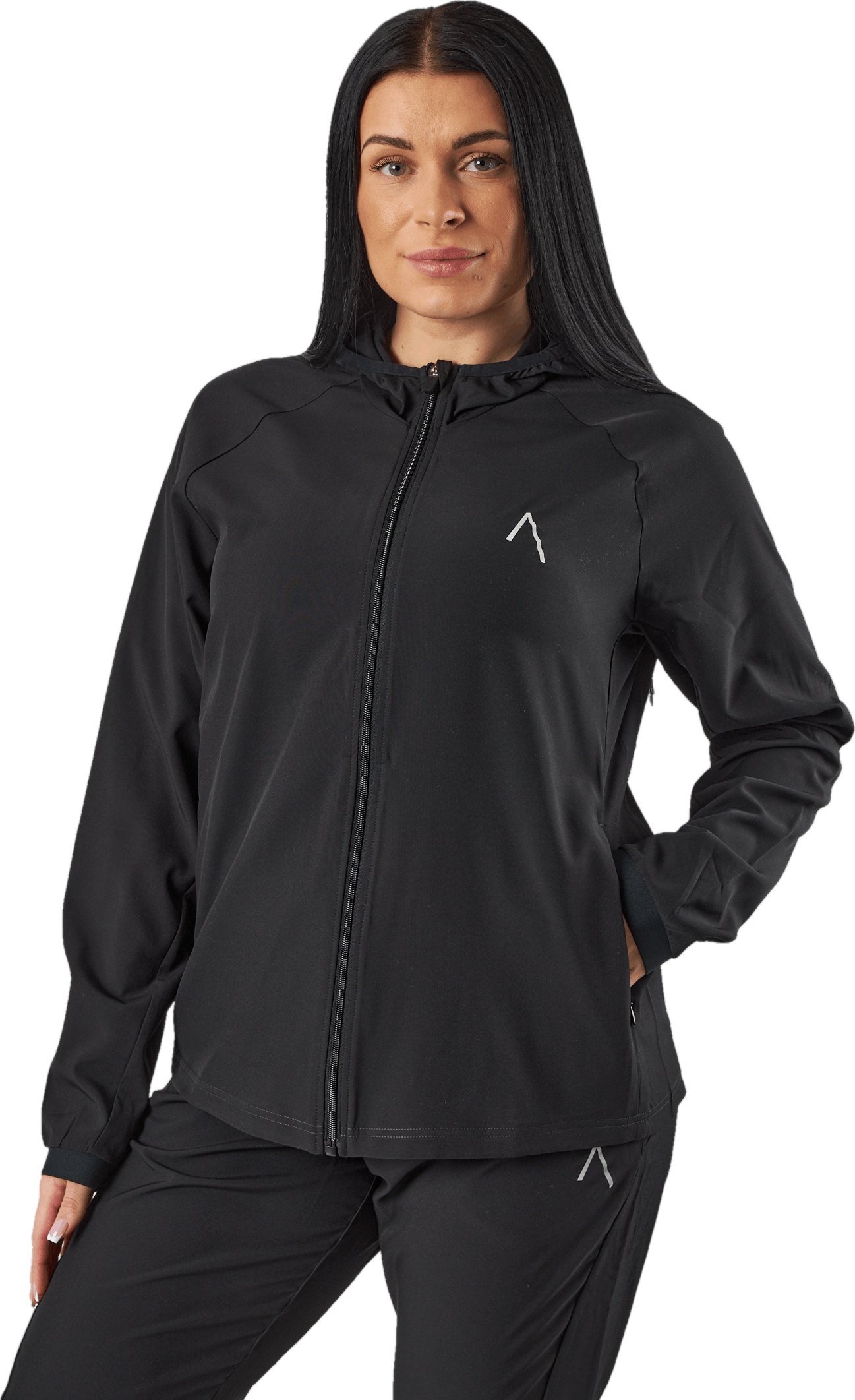 Tulip Hood Jacket Black, Female, Apparels, jackets, Running, Black, XL