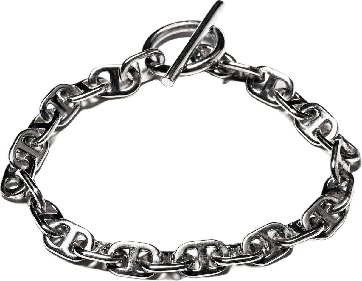 Chain Link Bracelet 7mm Silver 925