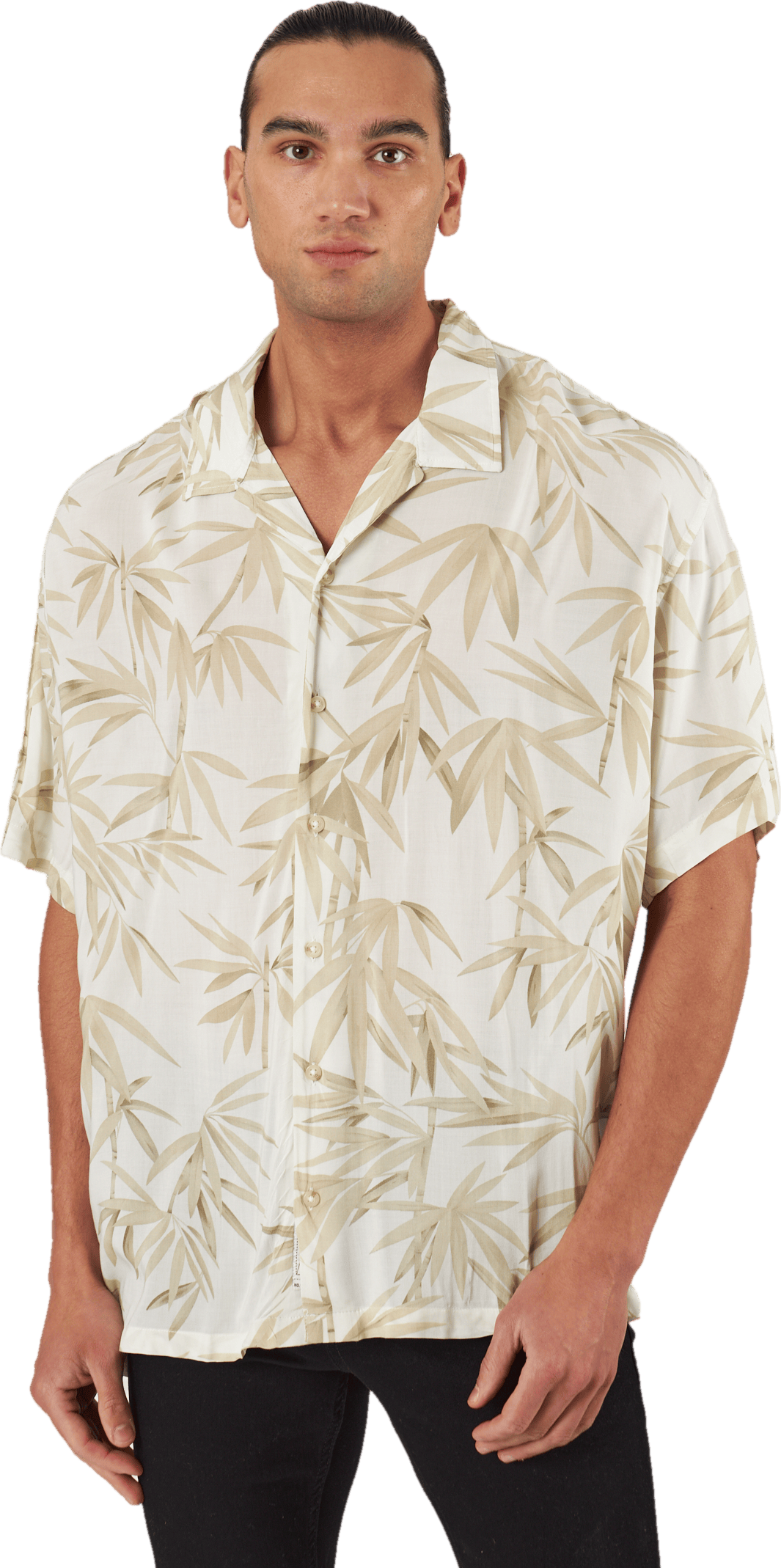 Jprbluray Print Resort Shirt S White