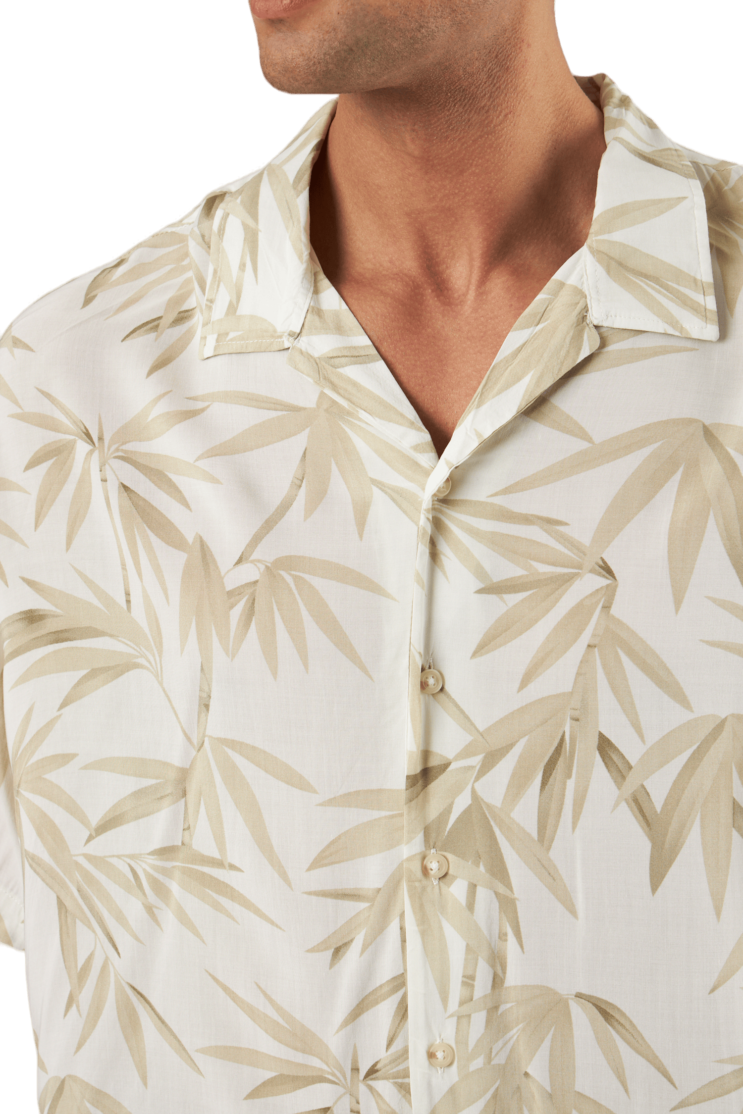 Jprbluray Print Resort Shirt S White - Bild 4