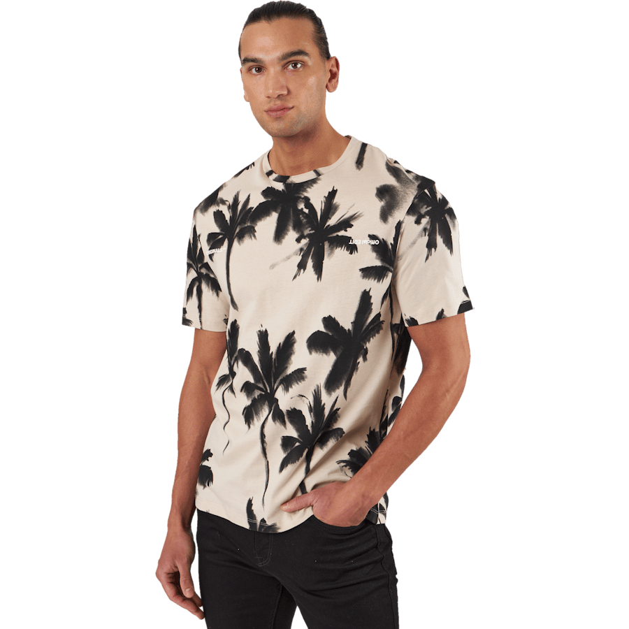 Palm Tree Print T-shirt White