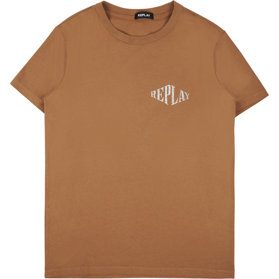 Replay No Thema Tee 227 Tobacco