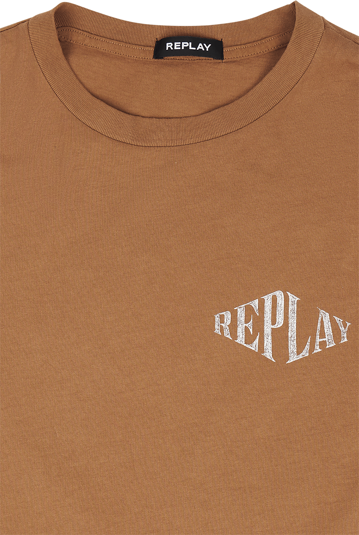 Replay No Thema Tee 227 Tobacco - Bild 3