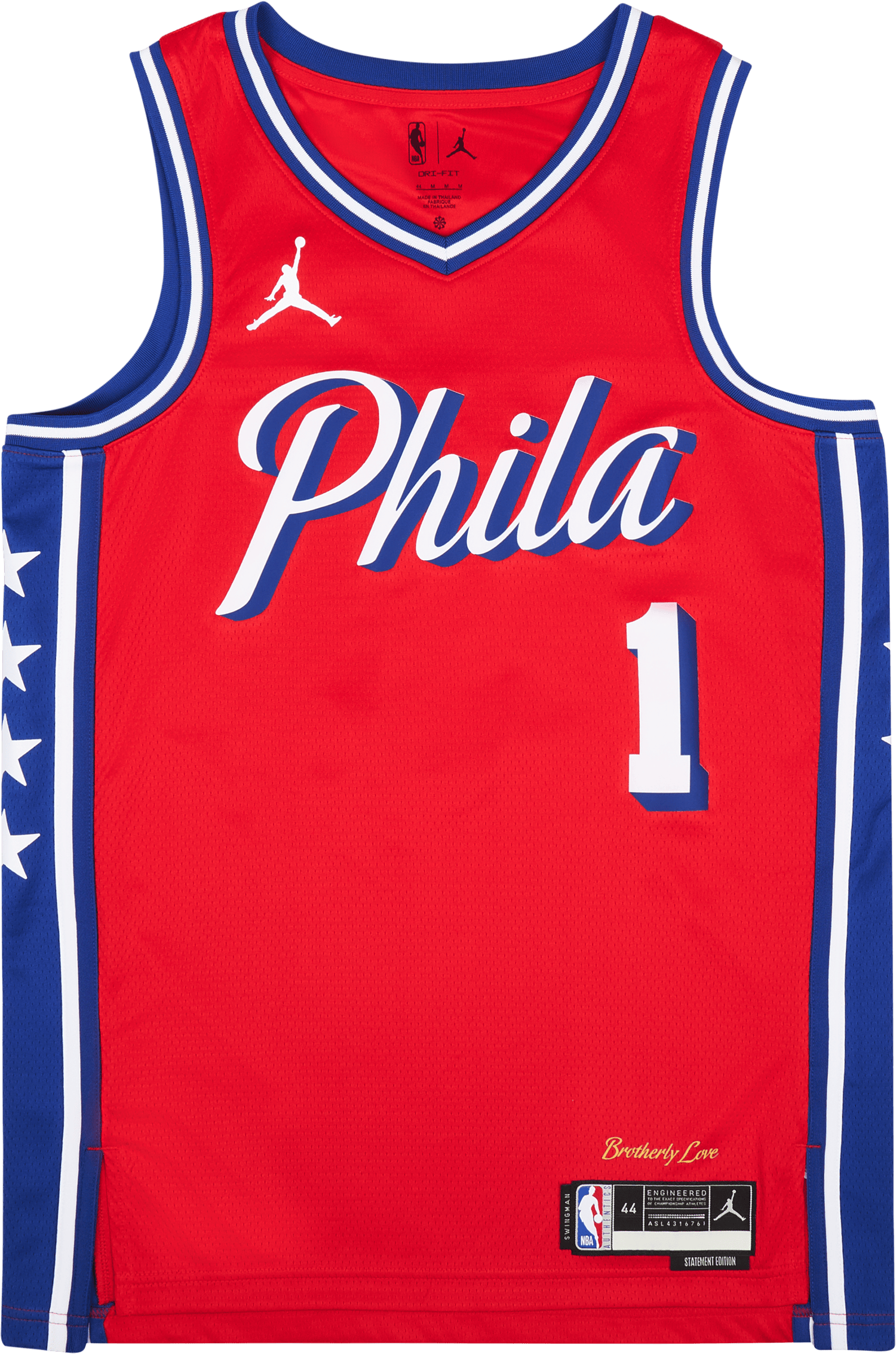 76ers Dri-FIT Swgmn Jersey  Stm 22 University