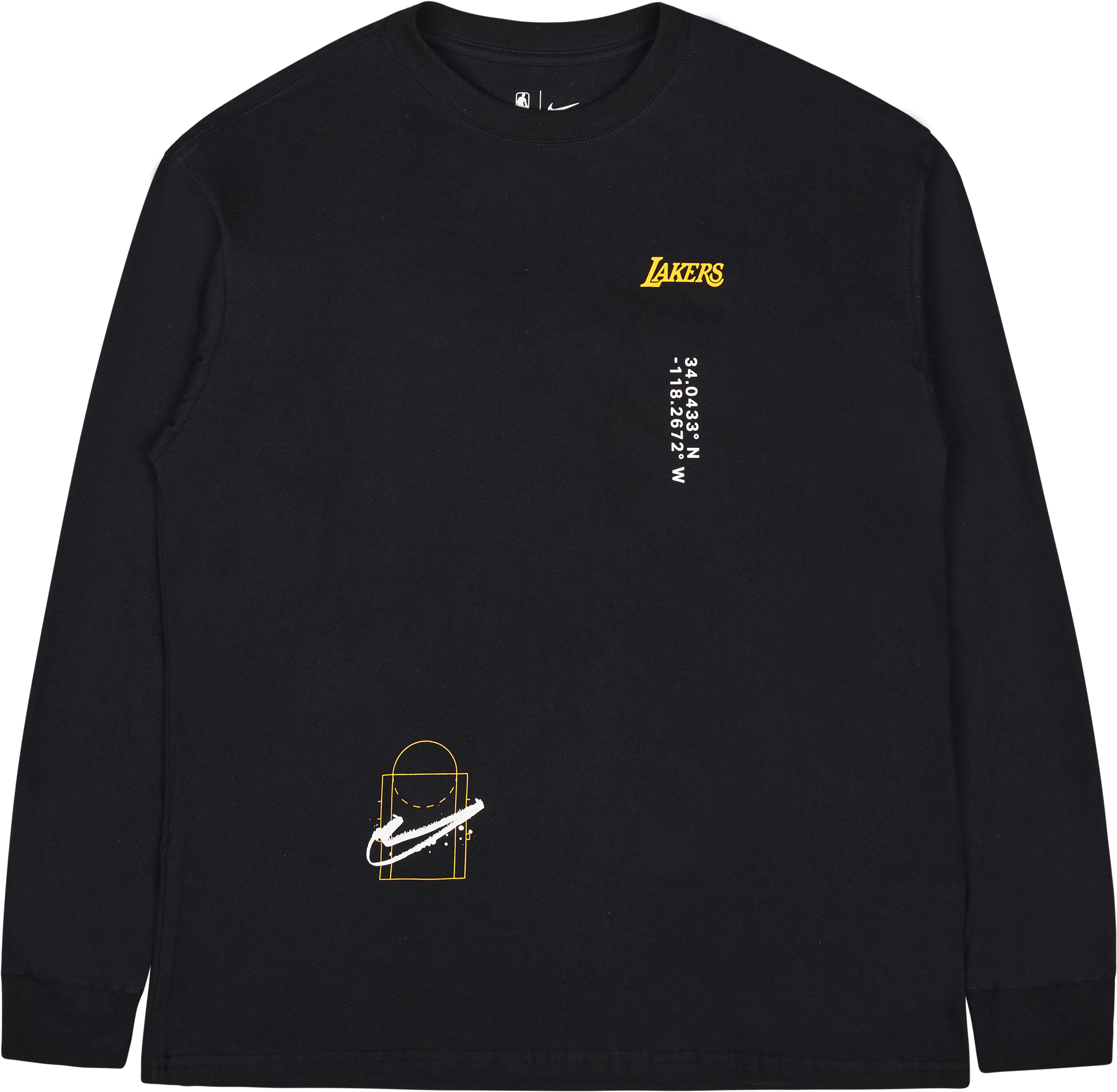 Lakers M Nk Cts Max90 Ls Tee