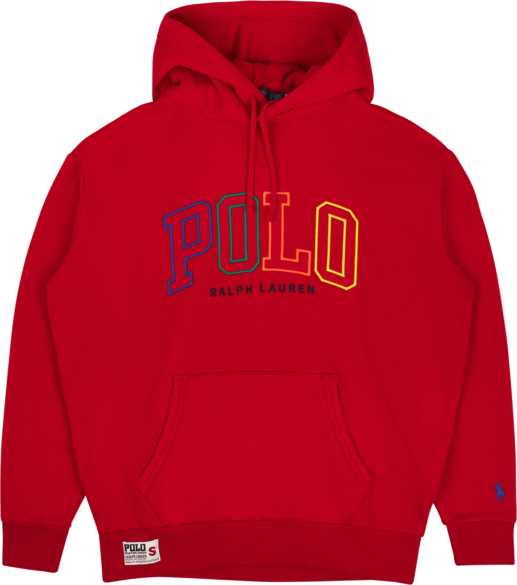 Big Fit Logo Fleece Hoodie RL 2000 Red