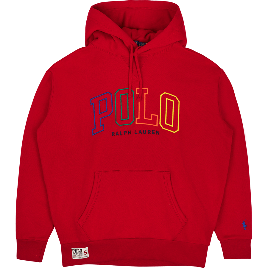 Big Fit Logo Fleece Hoodie RL 2000 Red