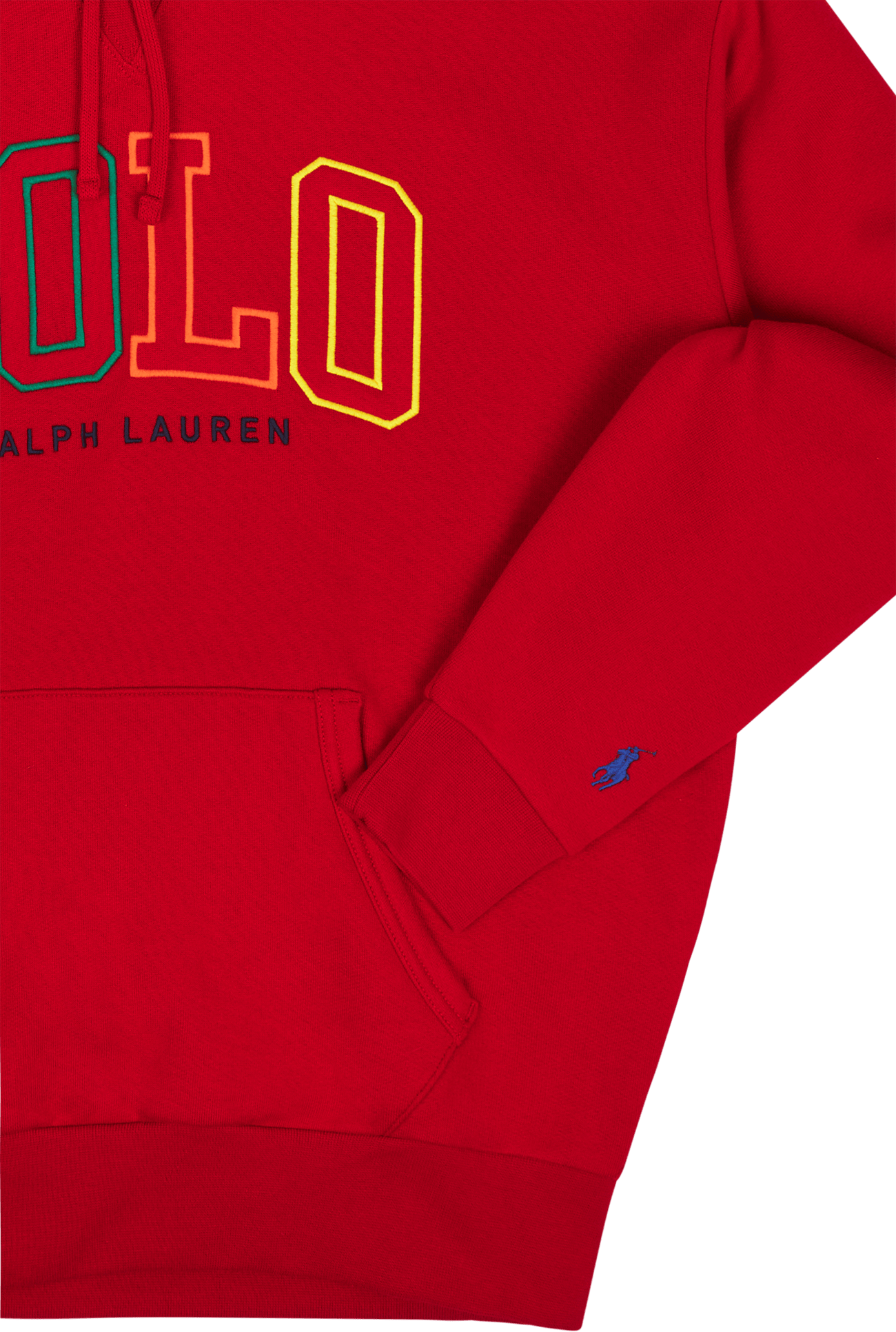 Big Fit Logo Fleece Hoodie RL 2000 Red - Bild 4