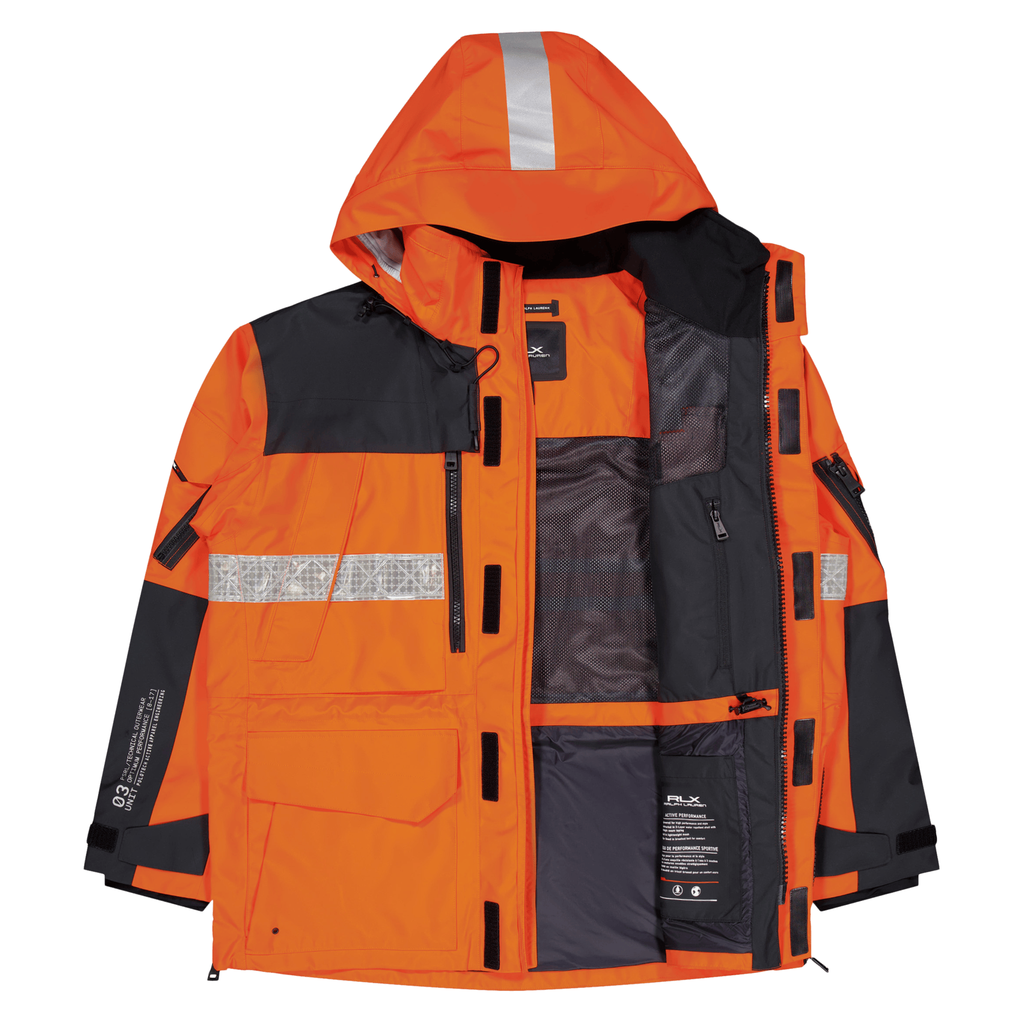 Tech Taffeta-patterson Jacket Sailing Orange - Bild 5