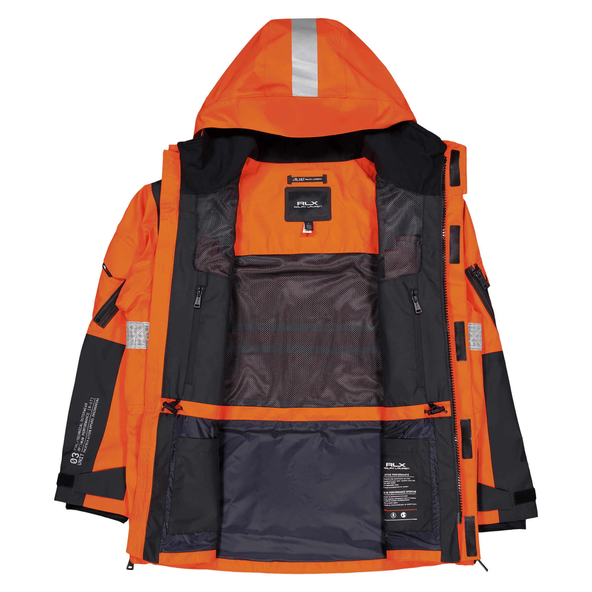 Tech Taffeta-patterson Jacket Sailing Orange - Bild 6