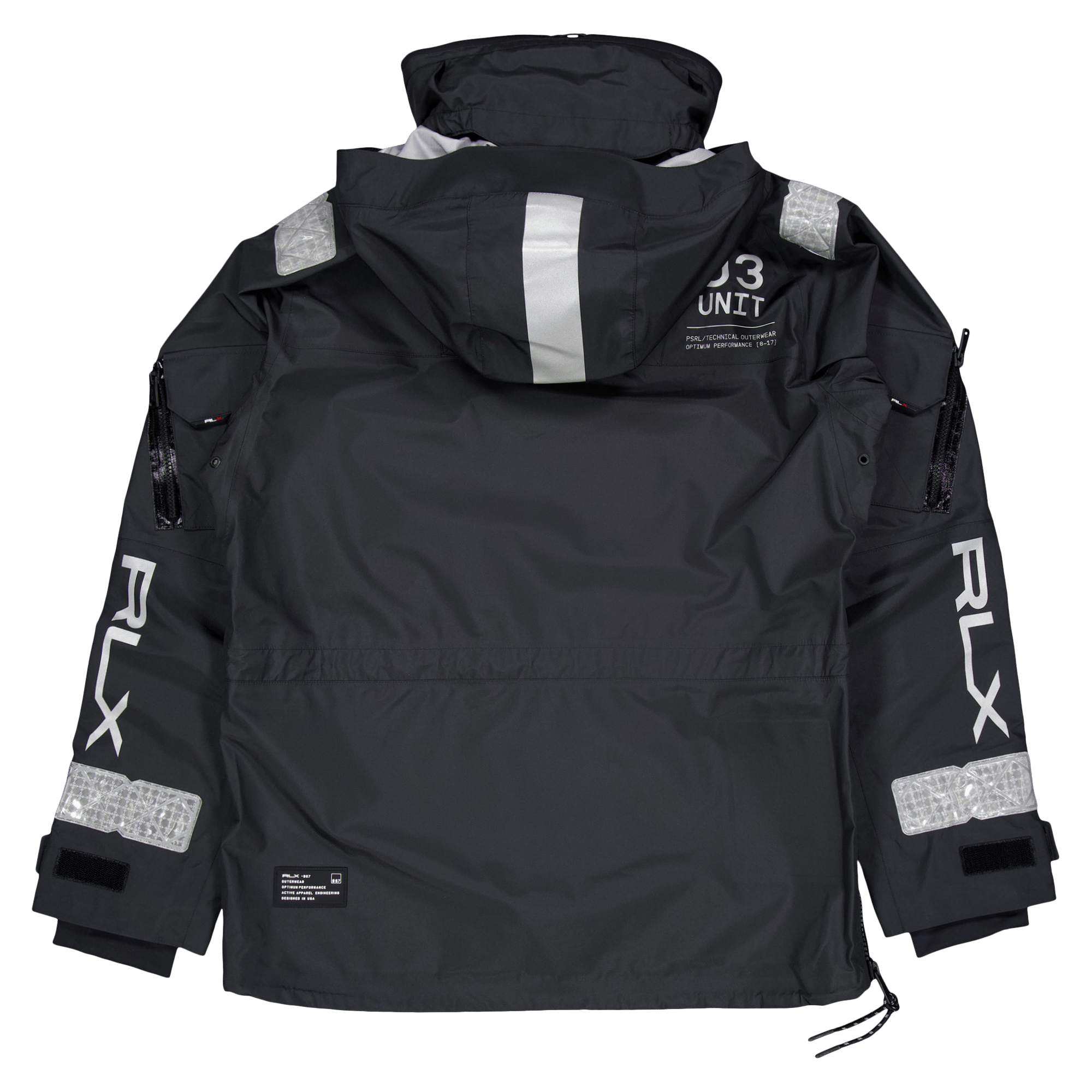 Tech Taffeta-patterson Pullove Polo Black - Bild 2
