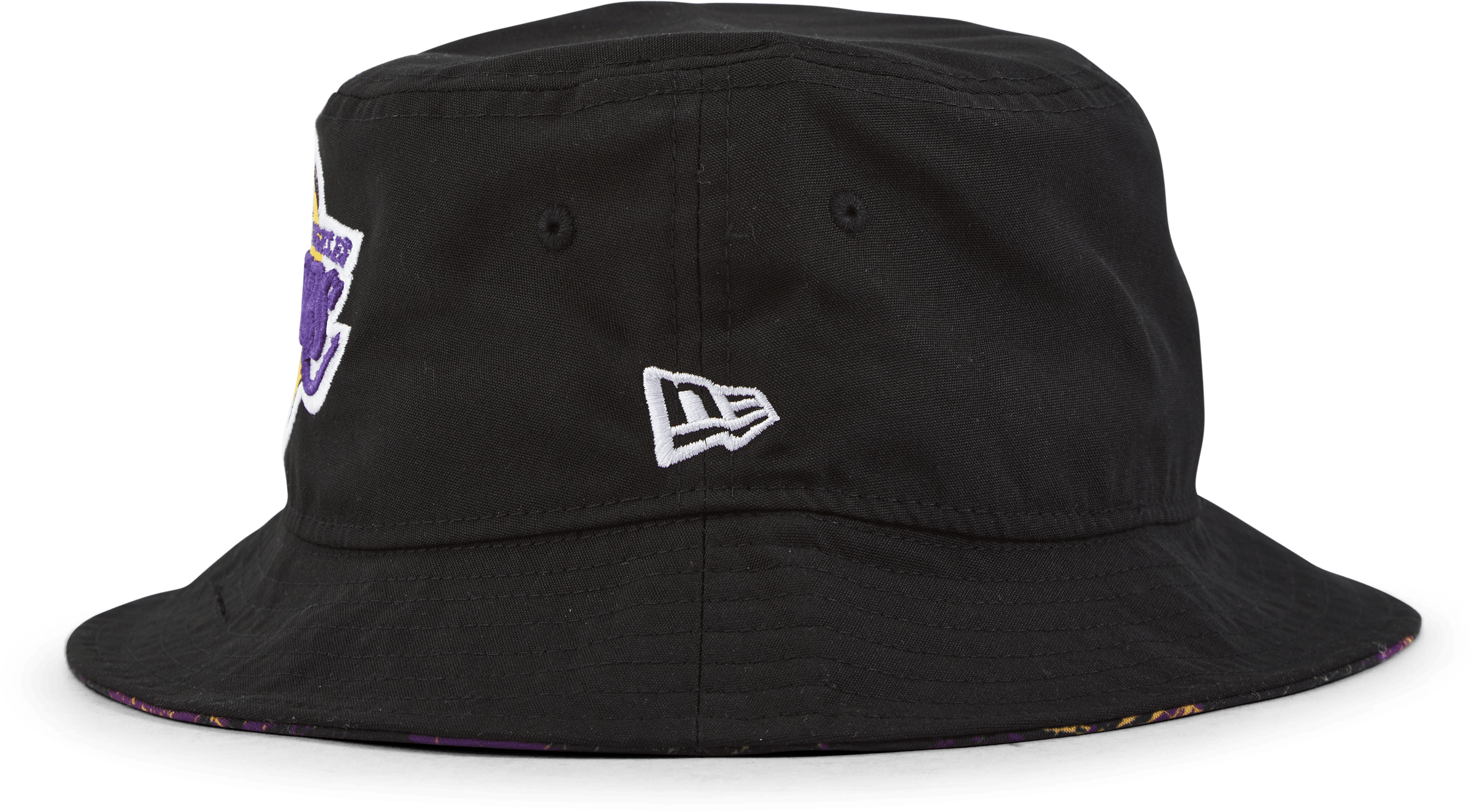 LAKERS PRINT INFILL BUCKET, Male, Klær, luer og caps, Svart, M