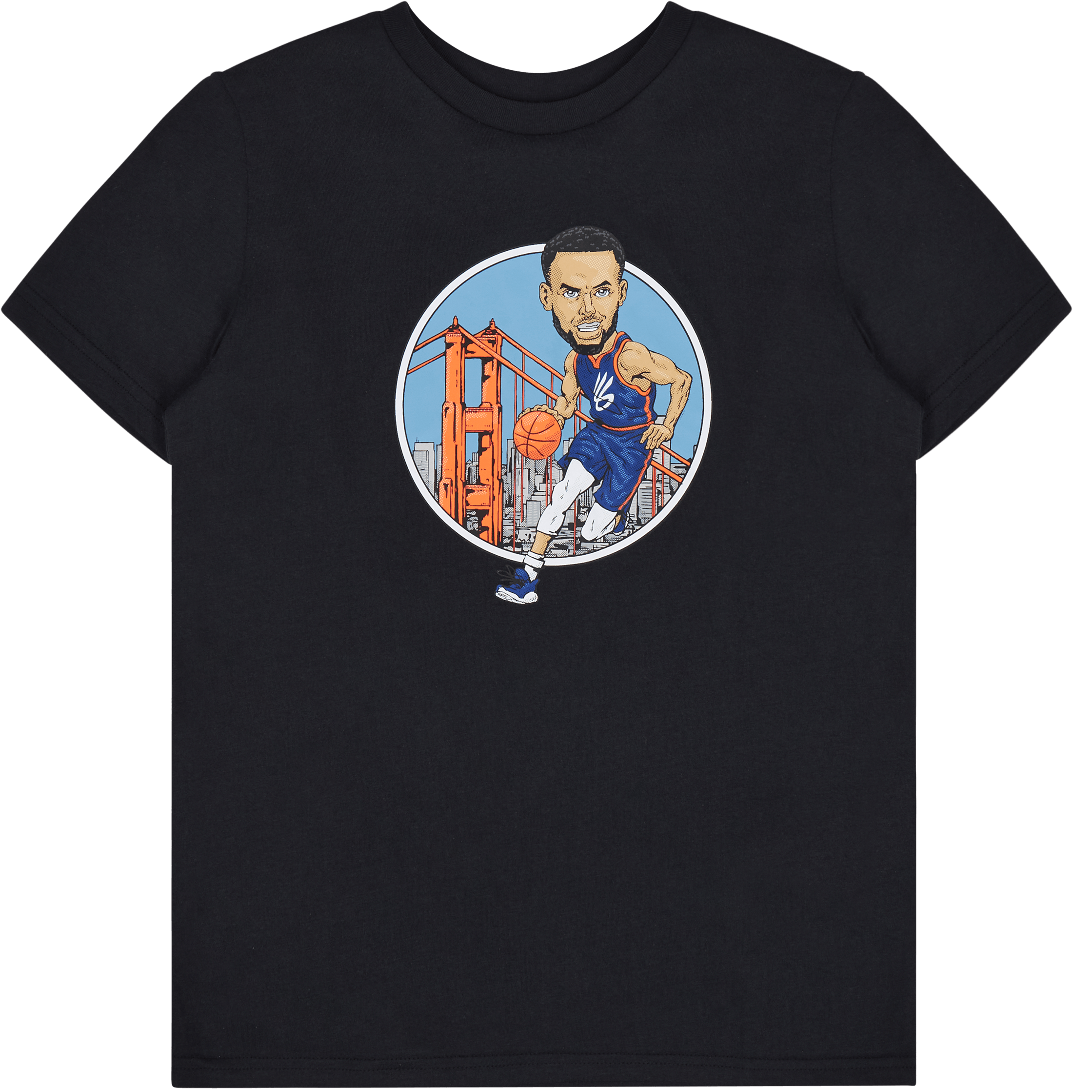 Ua Curry Animated Ss, Unisex, Tøj, T-shirt, Sort, L