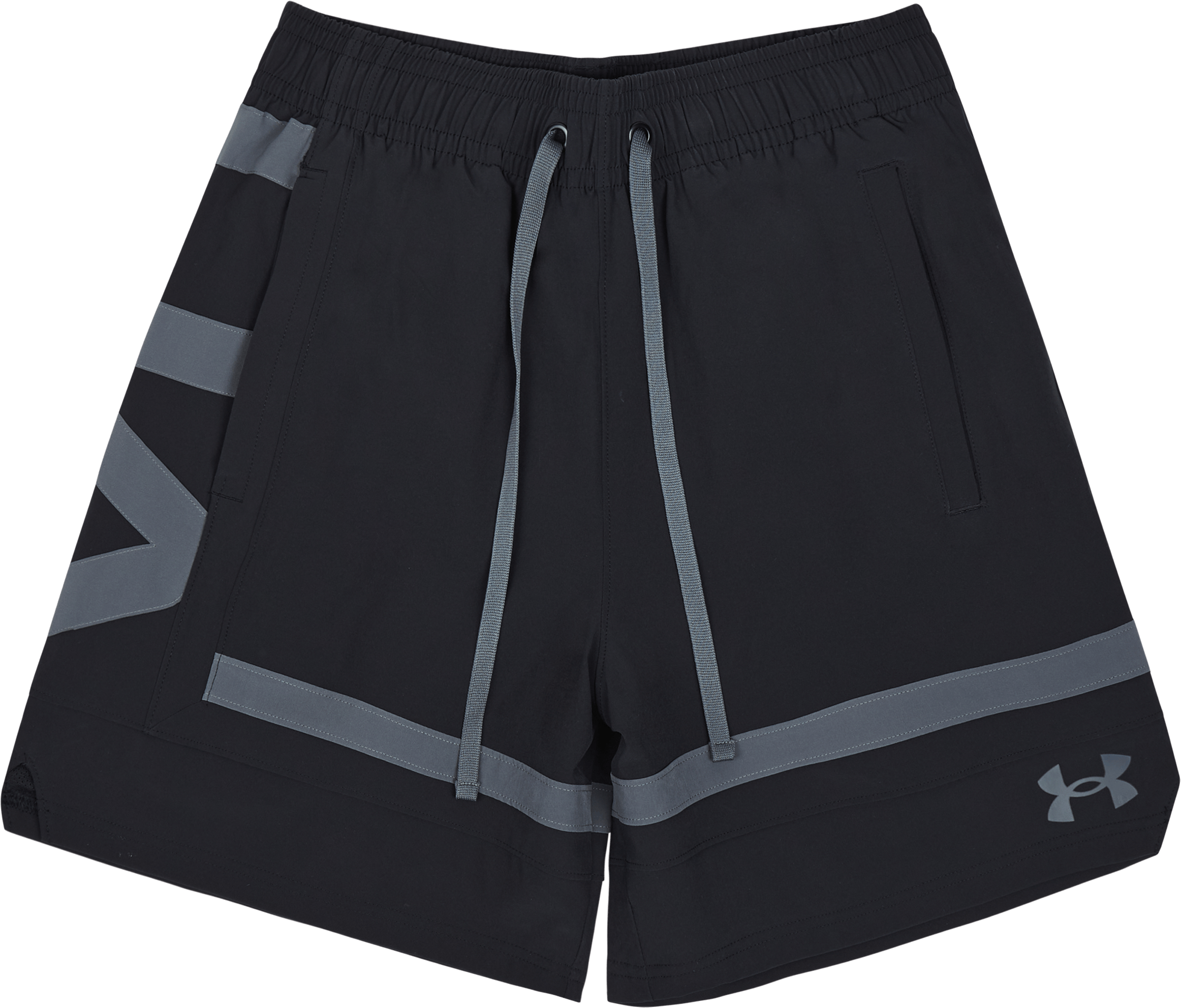 Ua Baseline Woven Short Ii Black, Male, Kleding, Korte broek, Zwart, XL