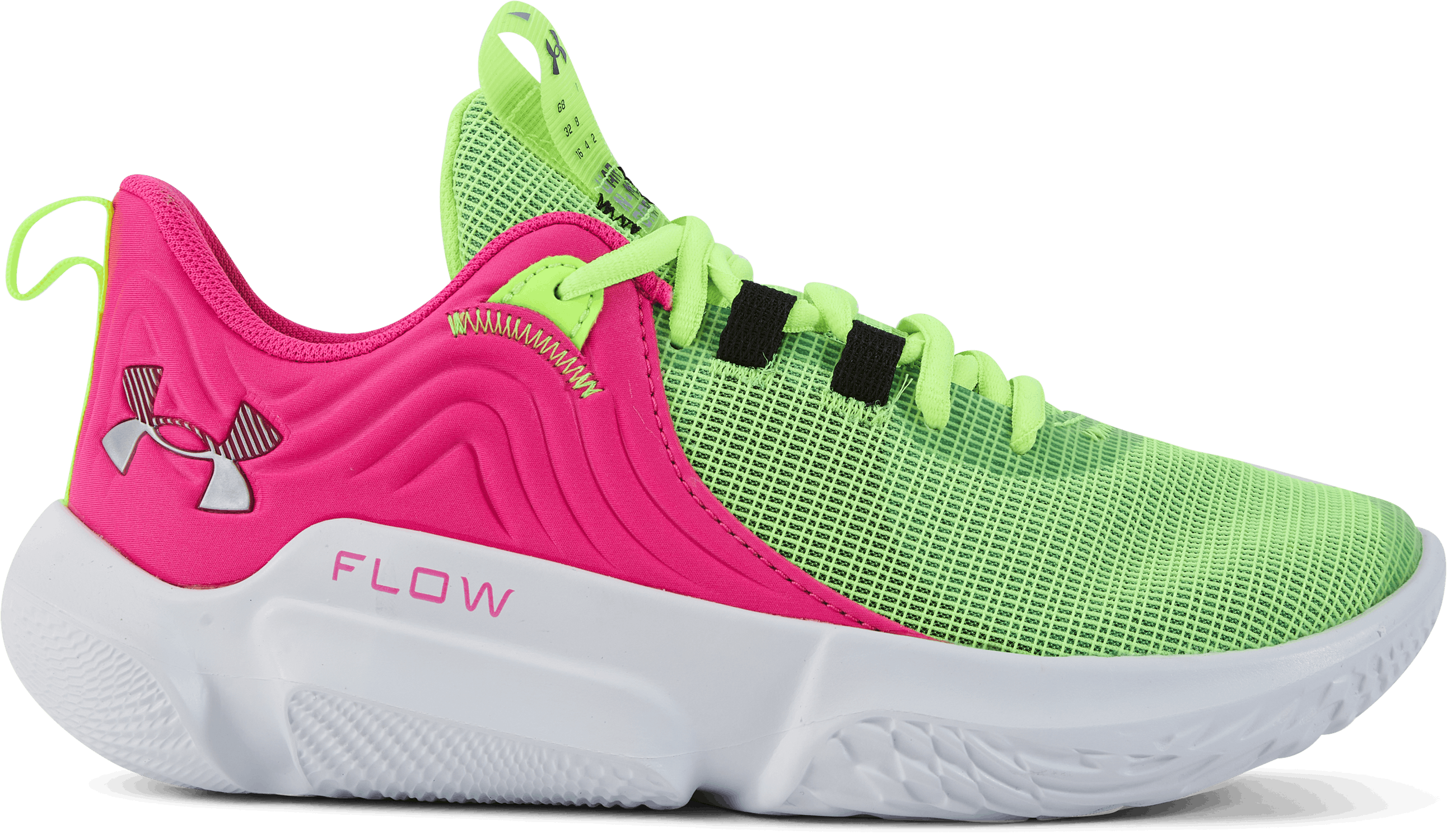 Ua Flow Futr X 2 Mm Unisex Lime Surge, Unisex, Topánky, Low Top Shoes, Viacfarebná, EU 42,5