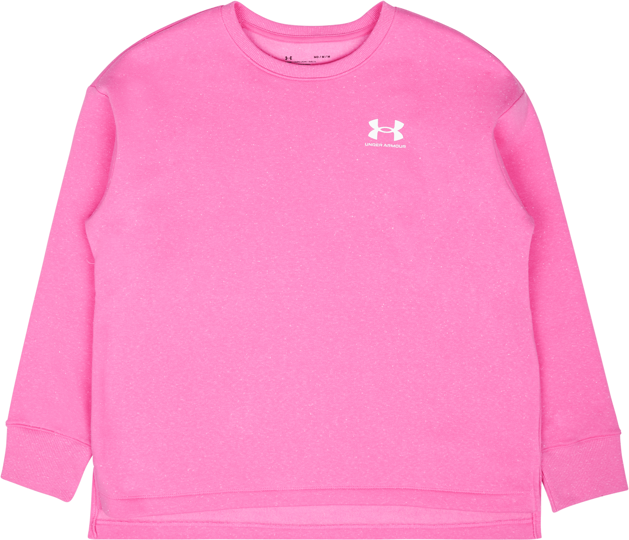 Rival Fleece Oversize Crew Pink Edge