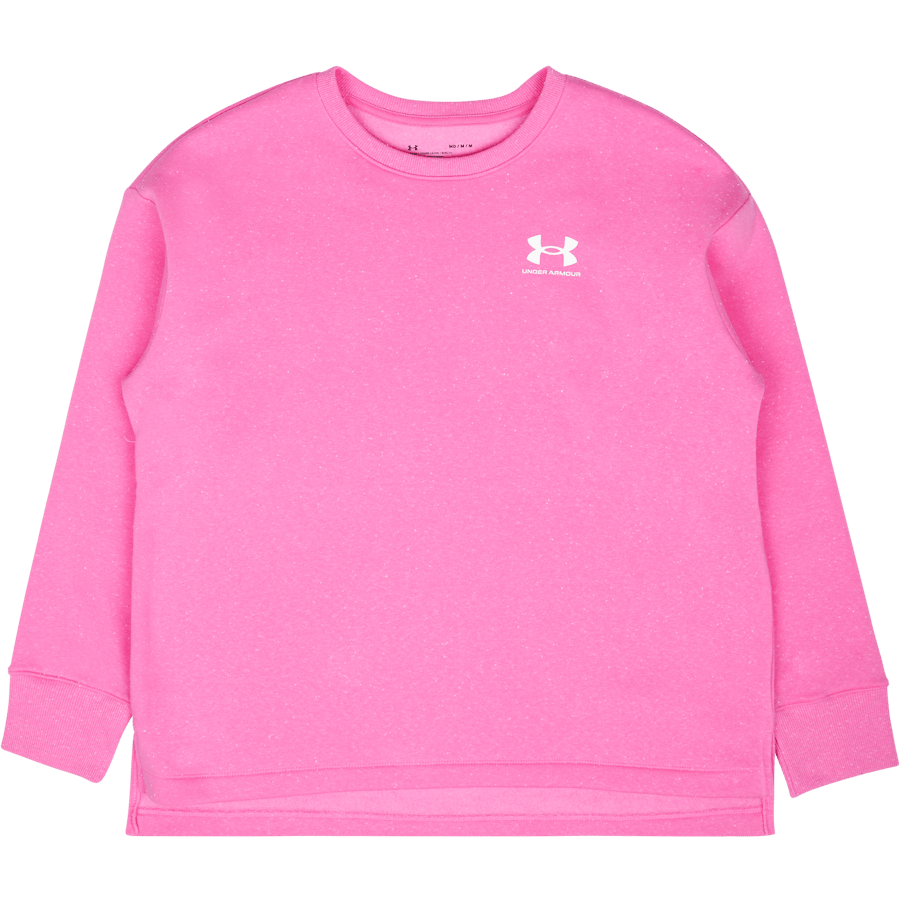 Rival Fleece Oversize Crew Pink Edge