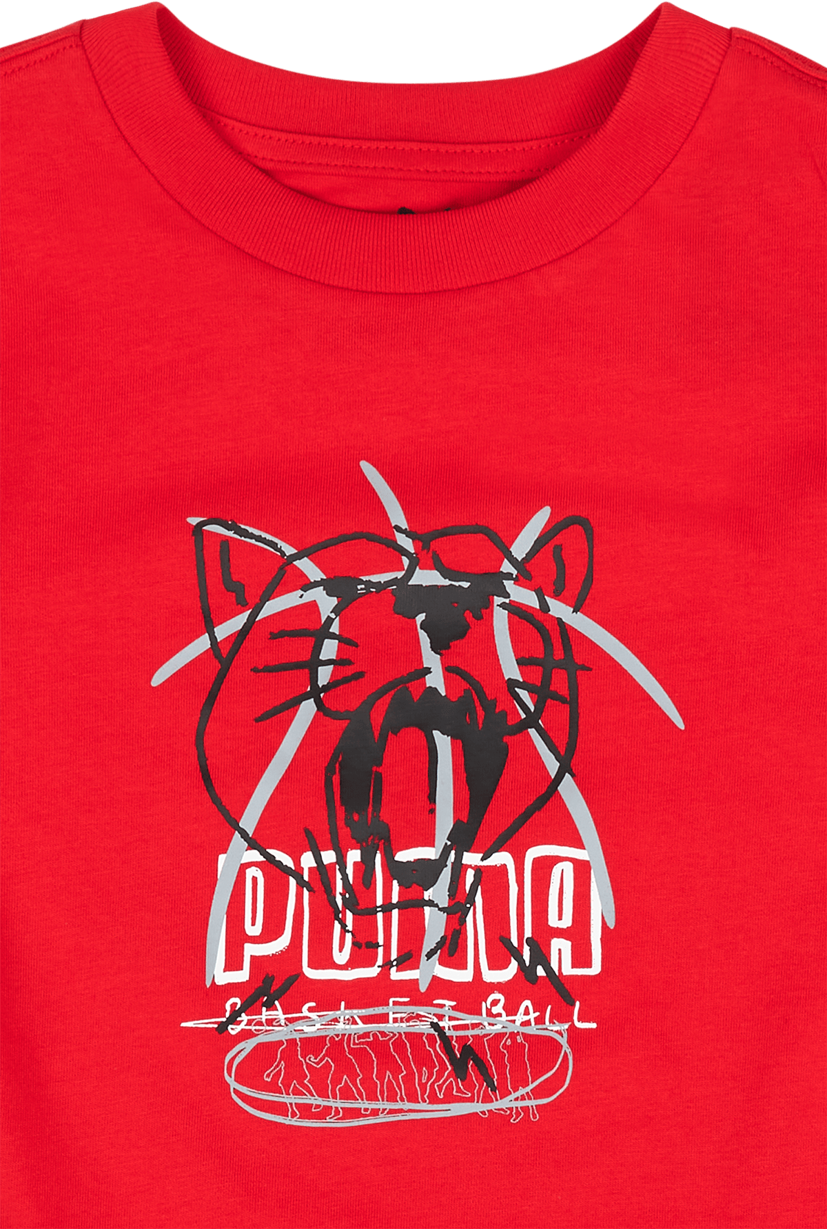 Basketball Tee B Red - Bild 3