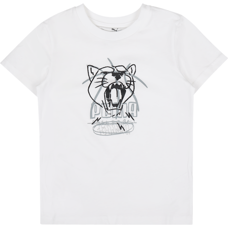 Basketball Tee B White