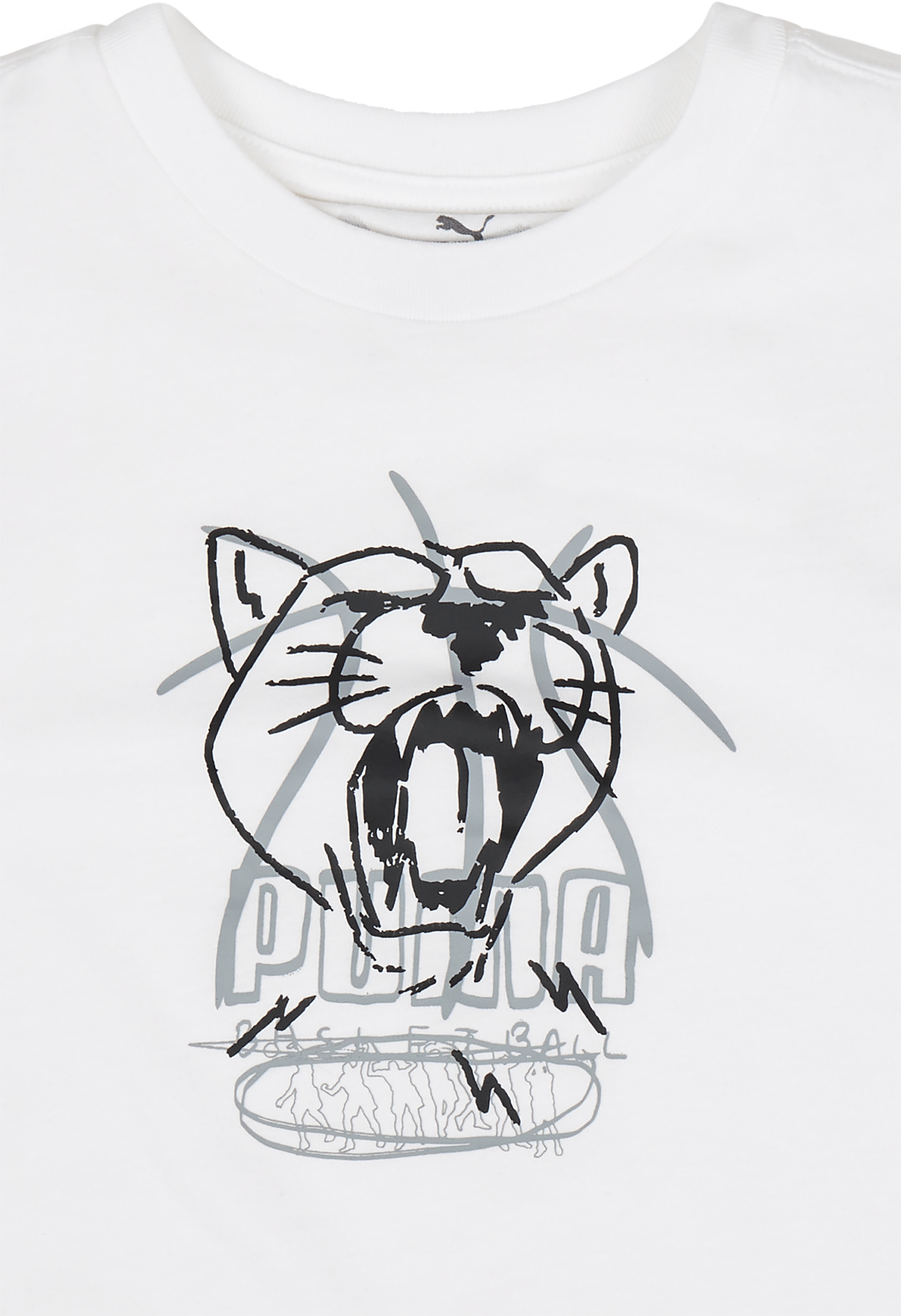 Basketball Tee B White - Bild 3