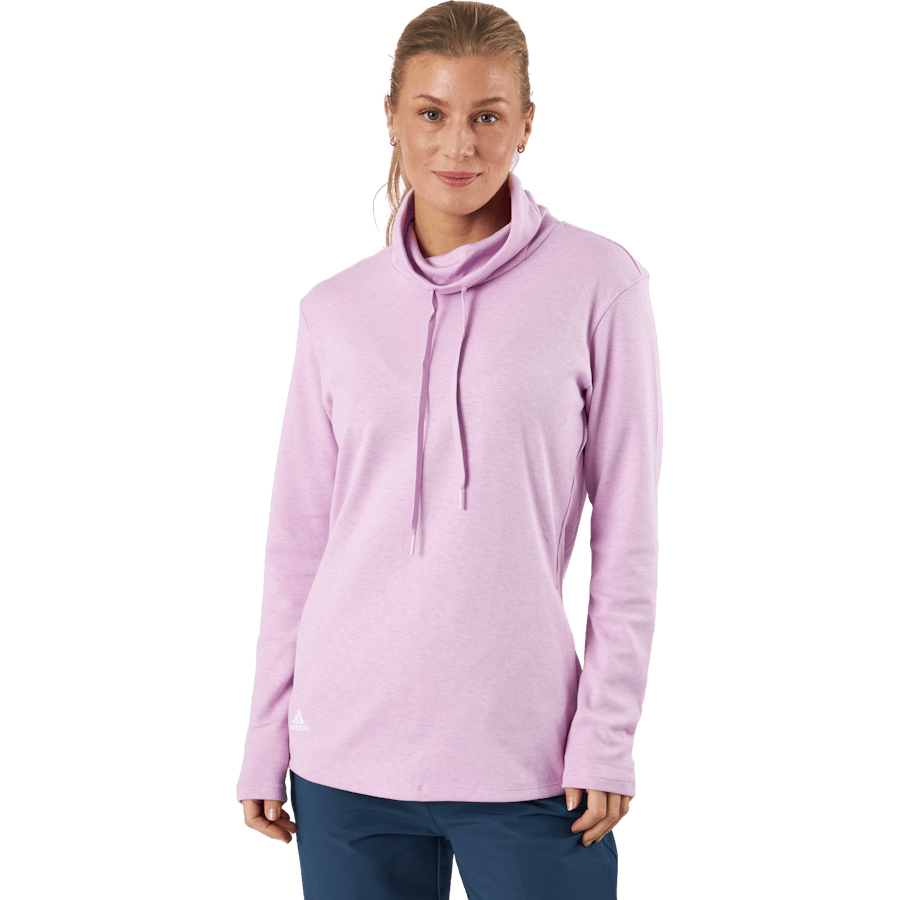 Mélange High Mock Golf Pullover Bliss Lilac Mel