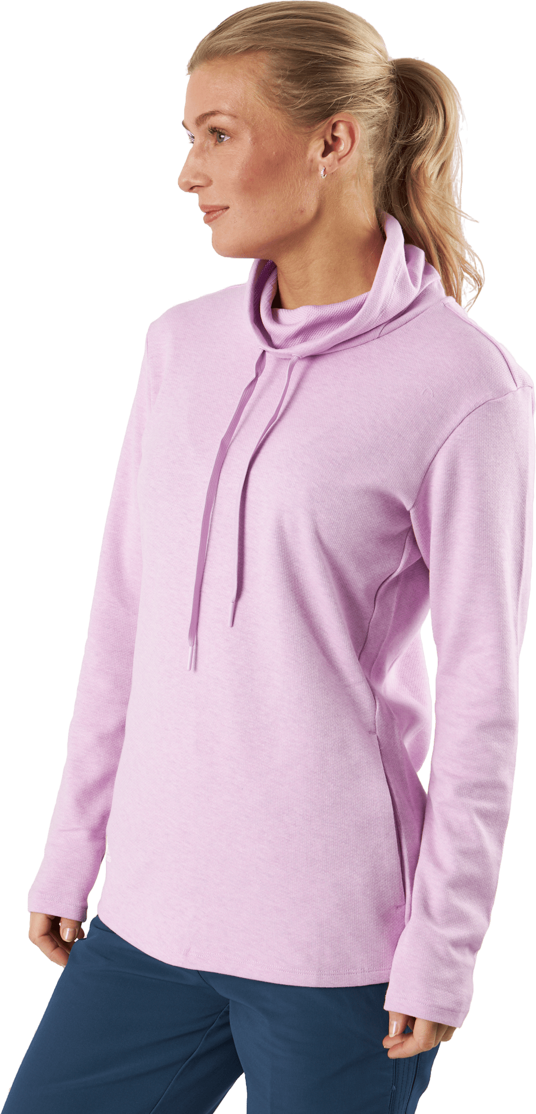 Mélange High Mock Golf Pullover Bliss Lilac Mel - Bild 2