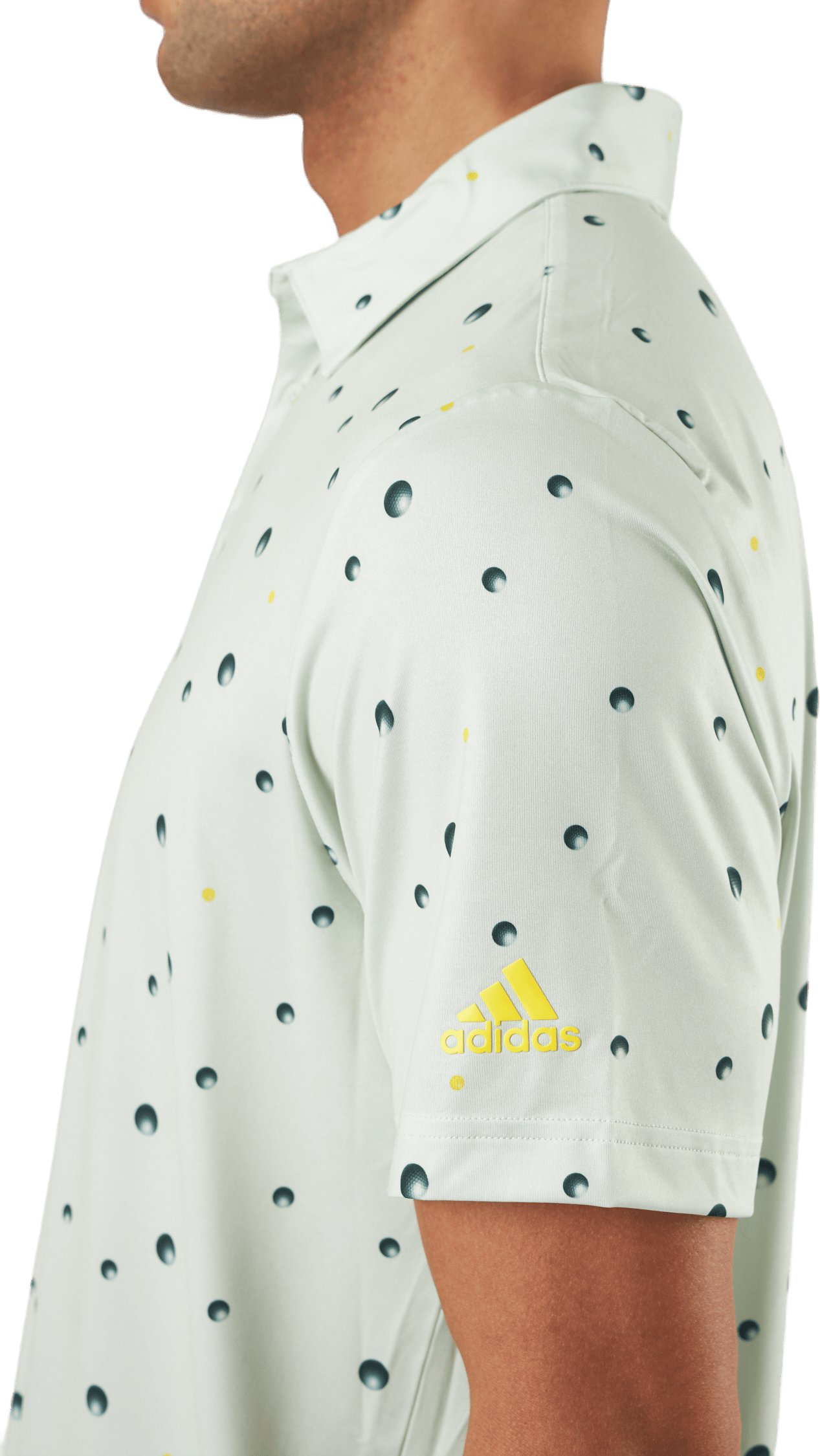 Ultimate365 Allover Print Golf Polo Shirt Linen Green / Shadow Green / Impact Yellow - Bild 5