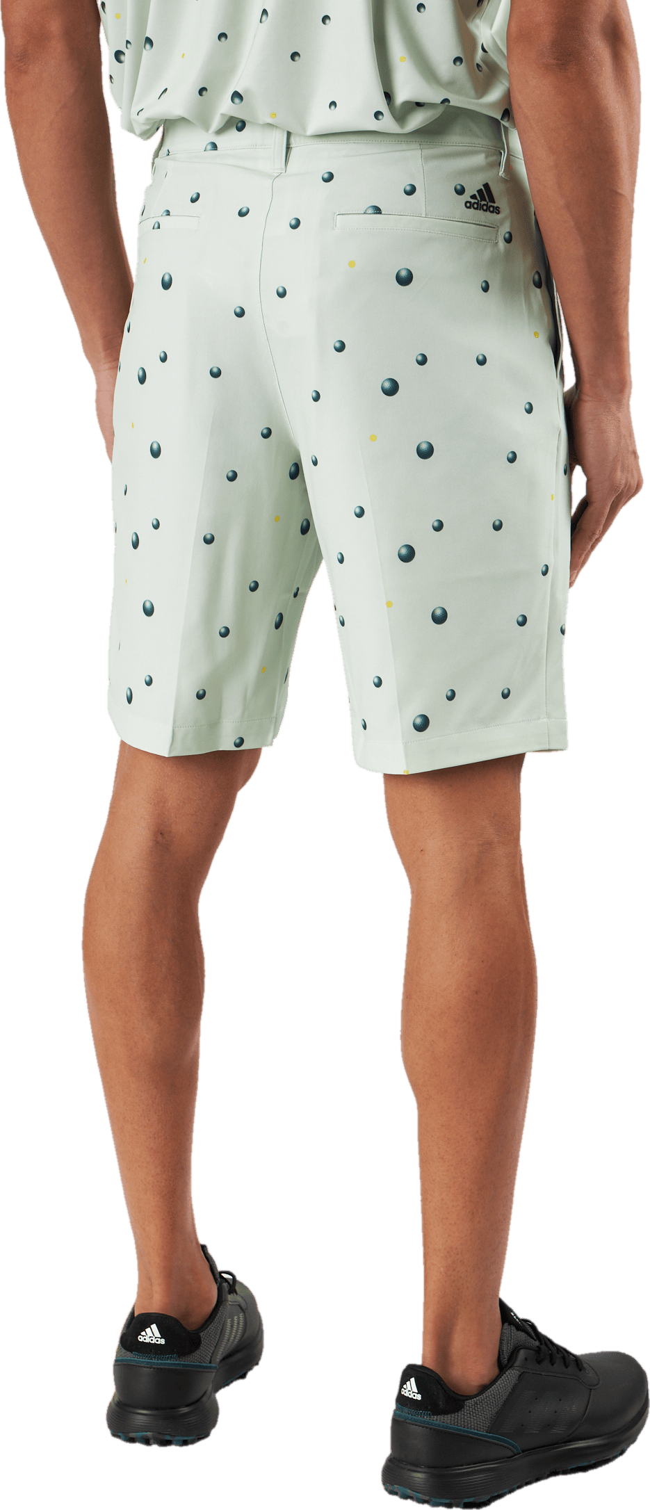Ultimate365 Allover Print 9-Inch Golf Shorts Linen Green / Shadow Green / Impact Yellow - Bild 3