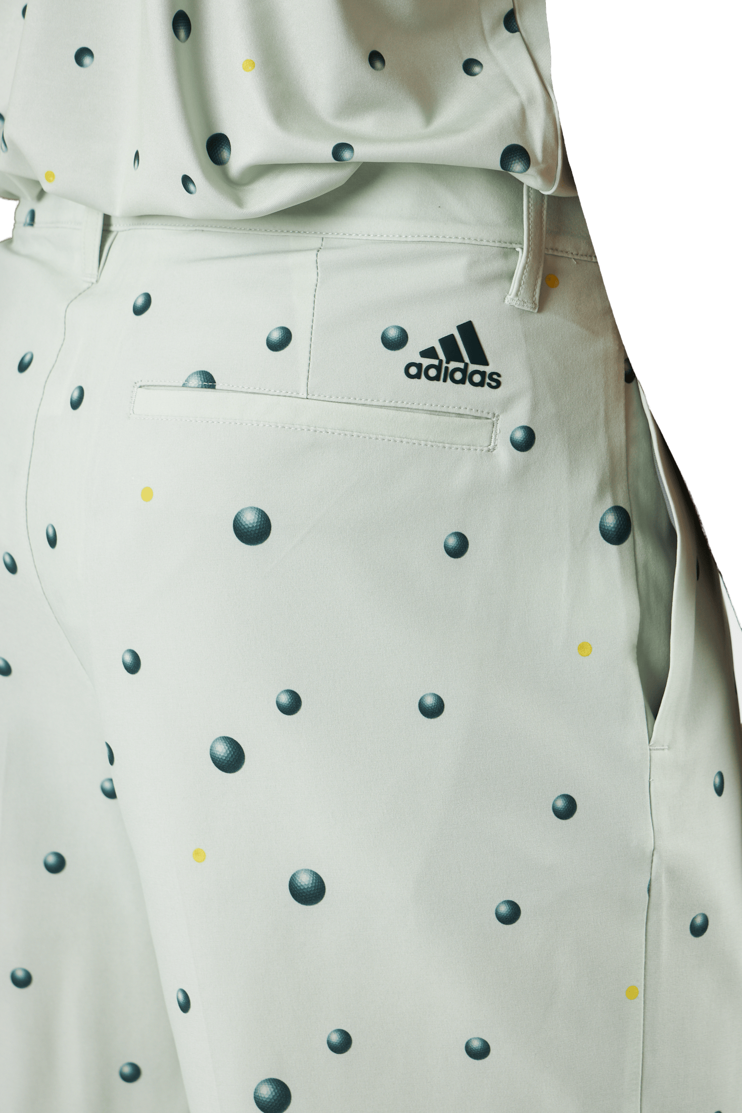 Ultimate365 Allover Print 9-Inch Golf Shorts Linen Green / Shadow Green / Impact Yellow - Bild 5