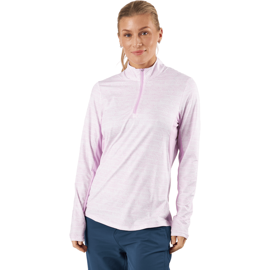 Ultimate365 Polo Long-Sleeve Top Bliss Lilac