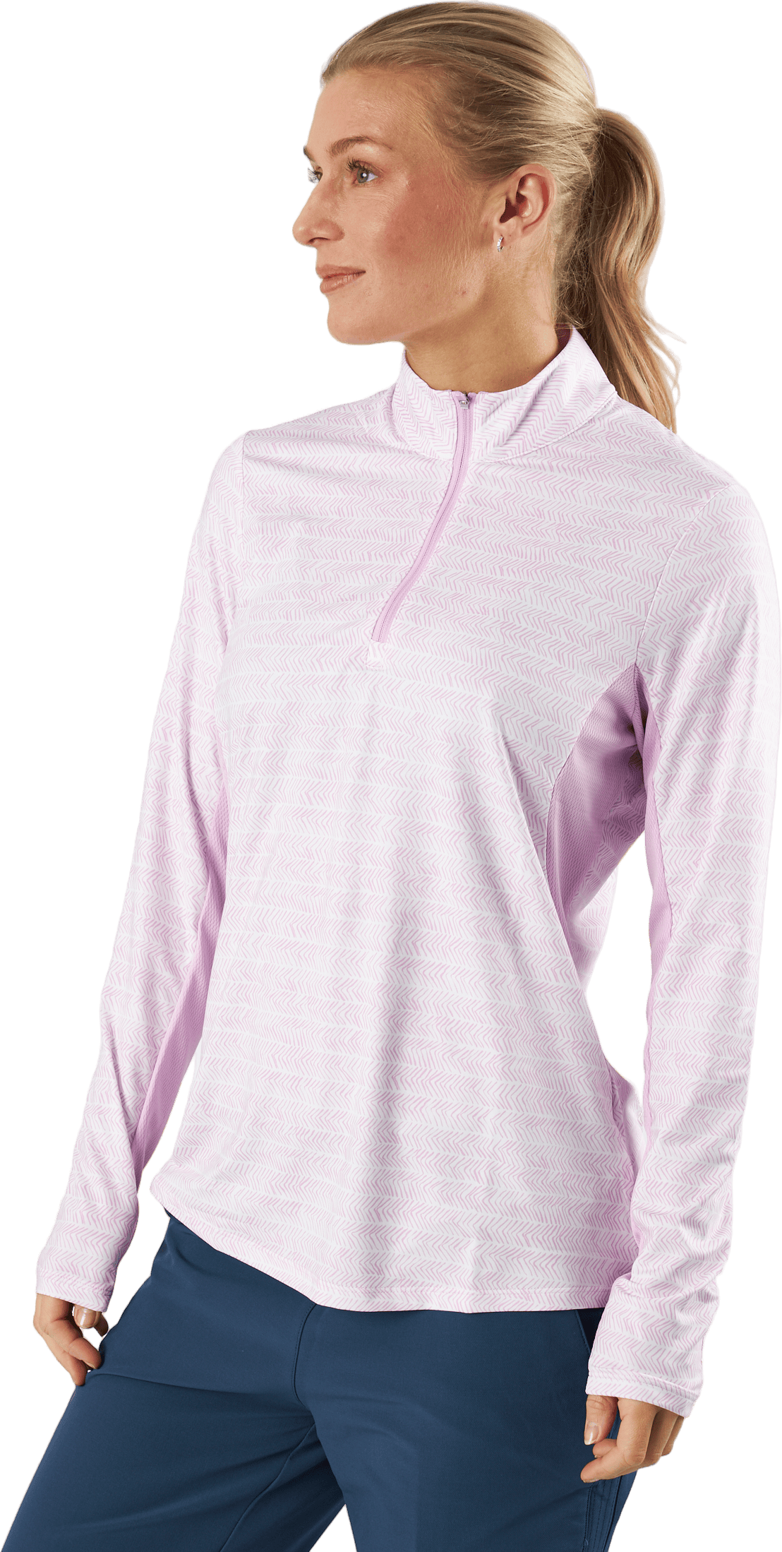 Ultimate365 Polo Long-Sleeve Top Bliss Lilac - Bild 2