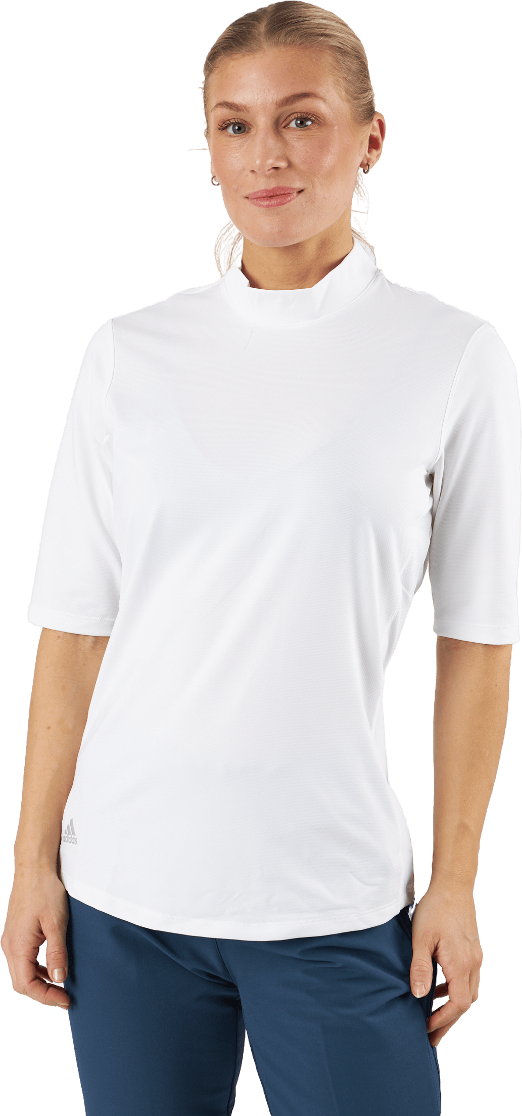Essentials Mock Polo Shirt White