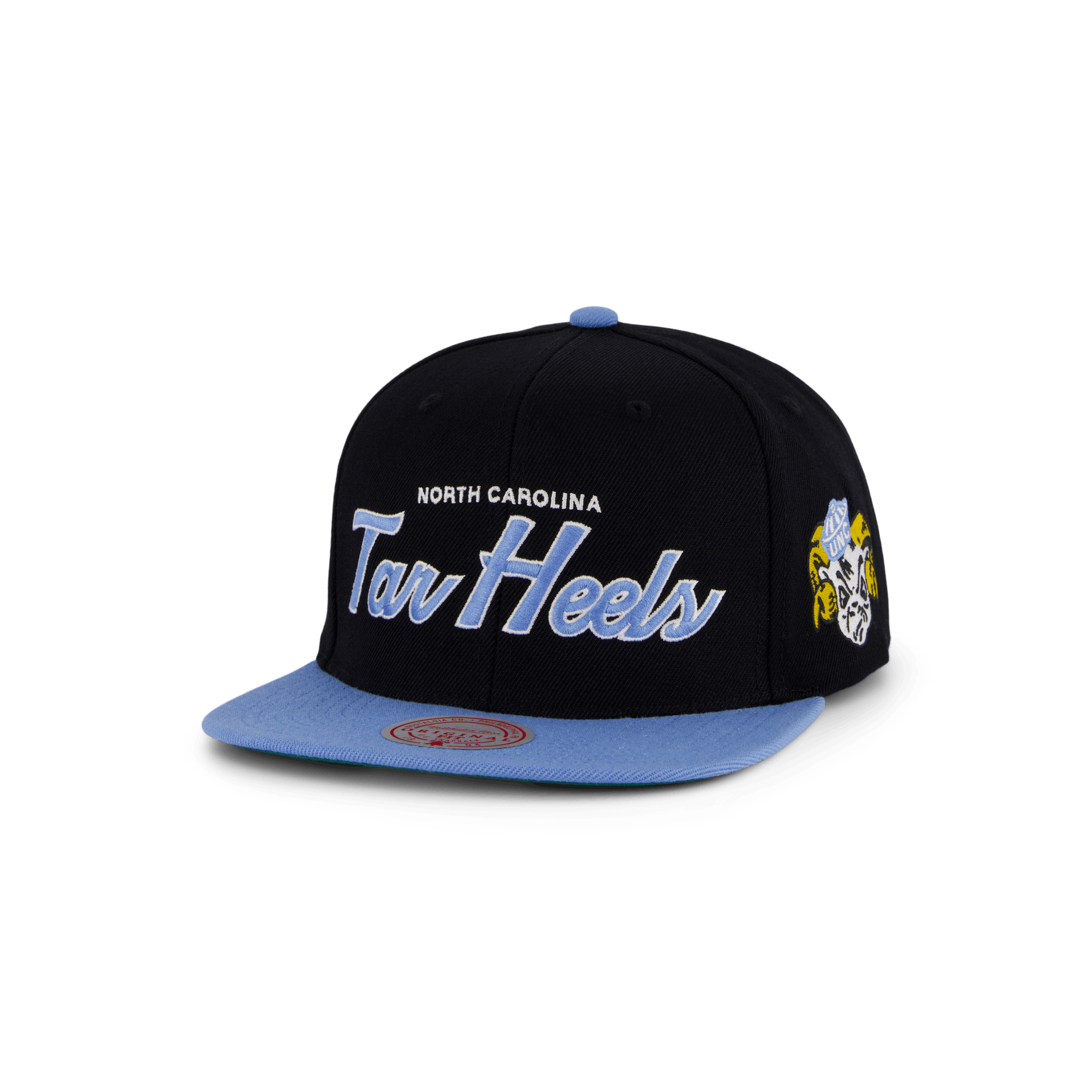 UNC Team Script 2.0 Snapback, Male, Apparels, Hats & Caps, Black, ONESIZE