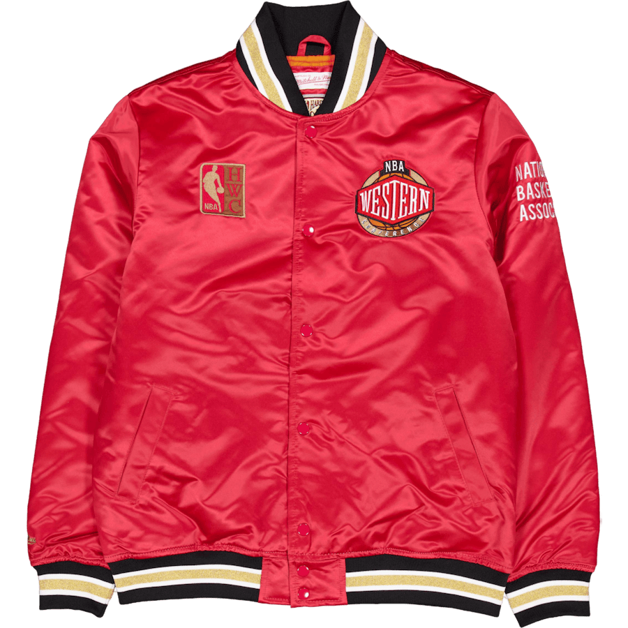 Heavyweight Satin Jacket Scarlet