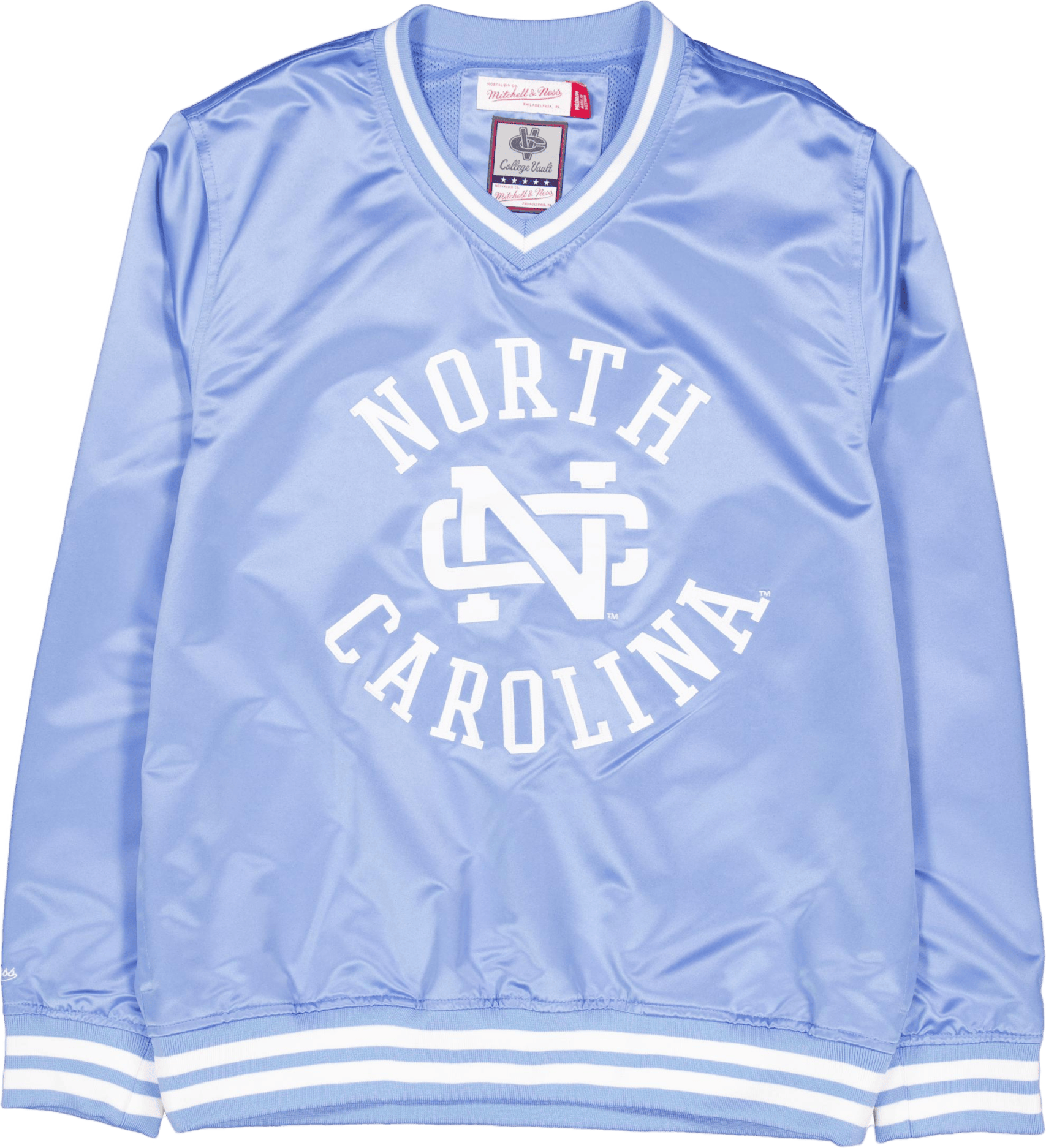 Sideline Pullover Satin Jacket Light Blue