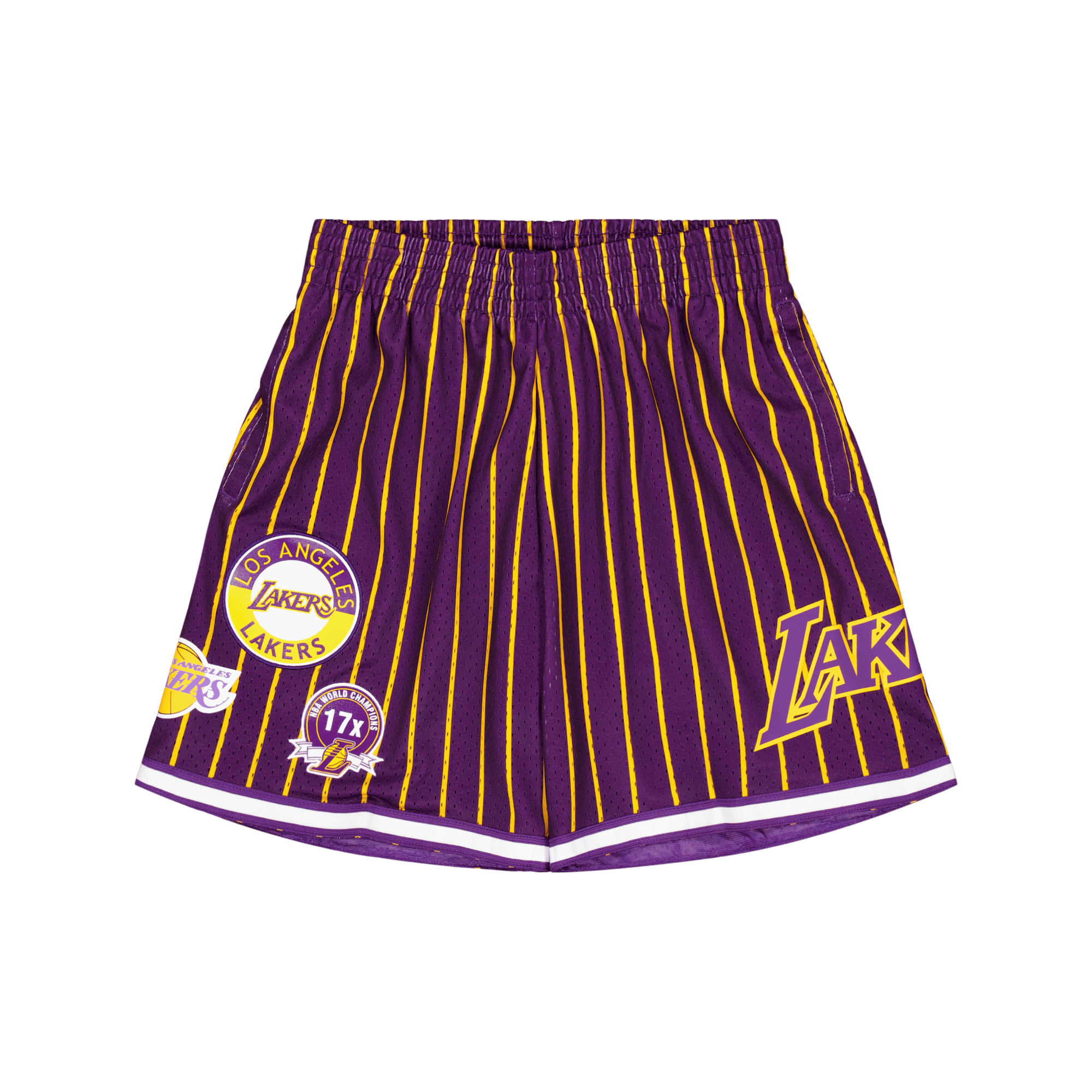 M&n City Collection Mesh Short Purple/gold