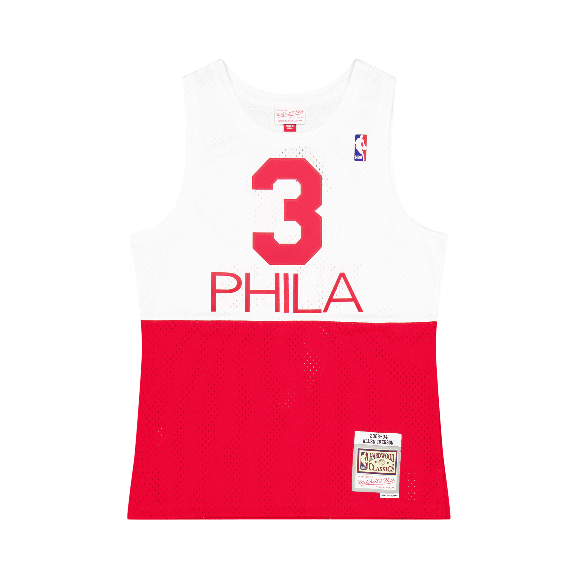 Swingman Jersey – Philadelphia White/red