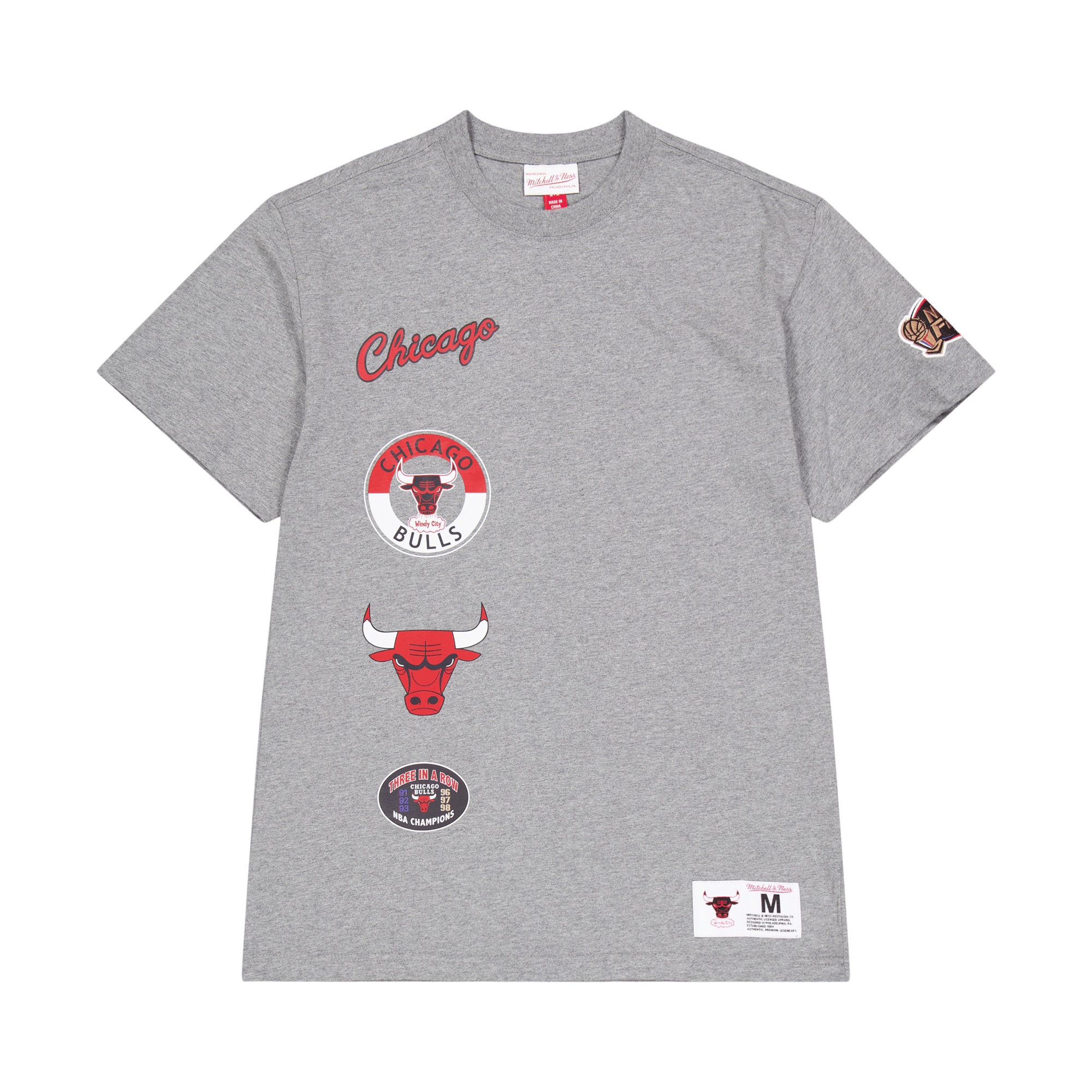 M&n City Collection S/s Tee Grey Heather