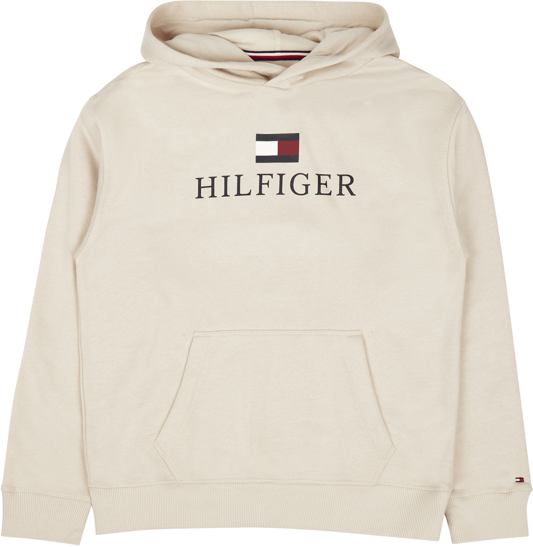 Th Logo Hoodie Beige