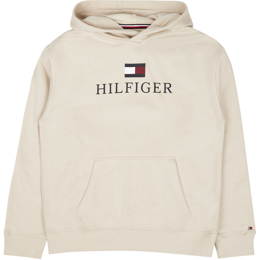 Th Logo Hoodie Beige