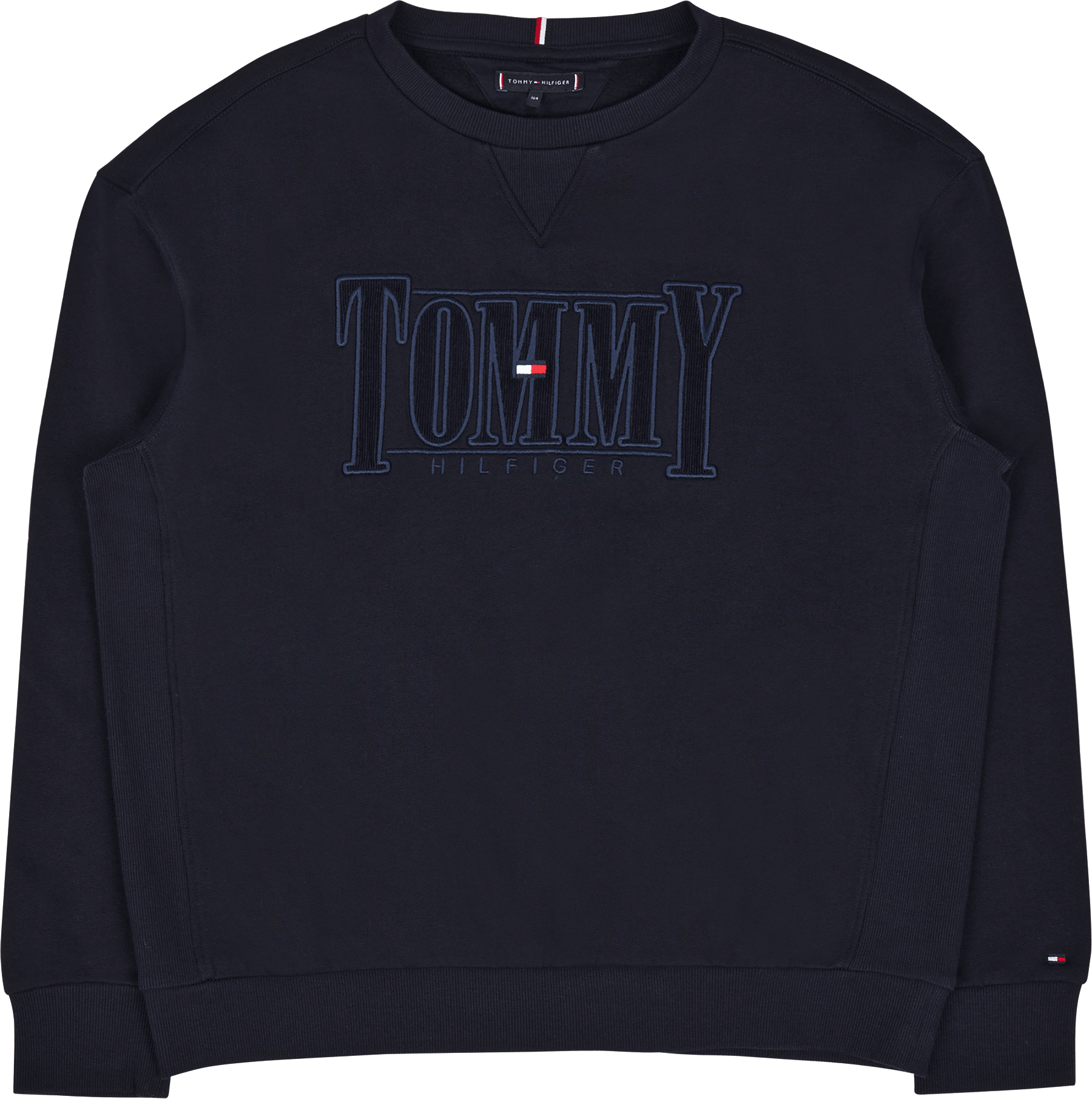 Cord Applique Sweatshirt Blue