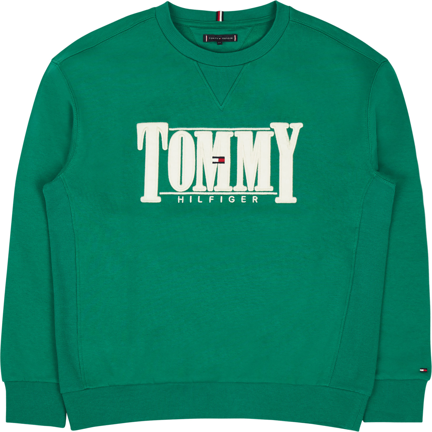 Cord Applique Sweatshirt Green