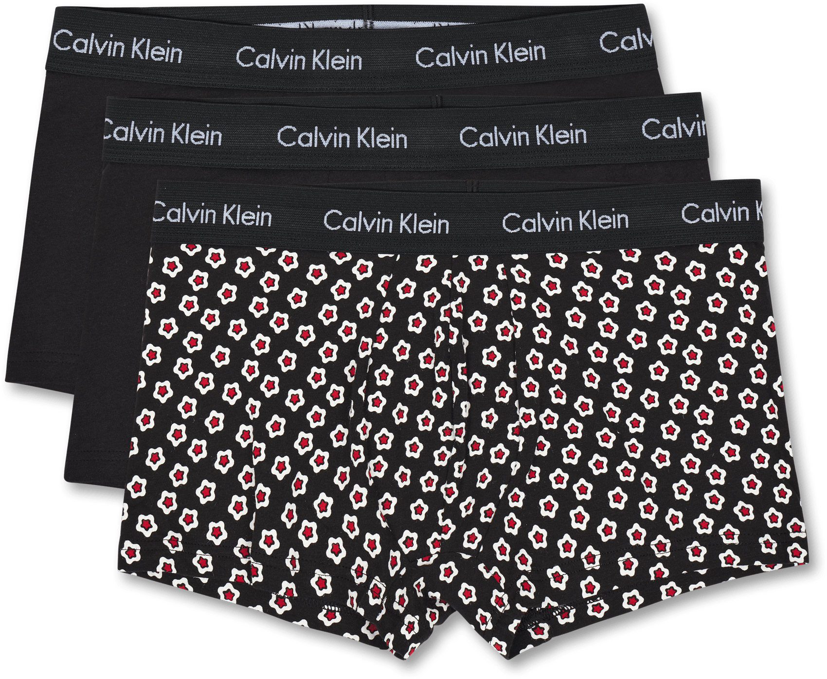 Low Rise Trunk 3pk Cotton Stre