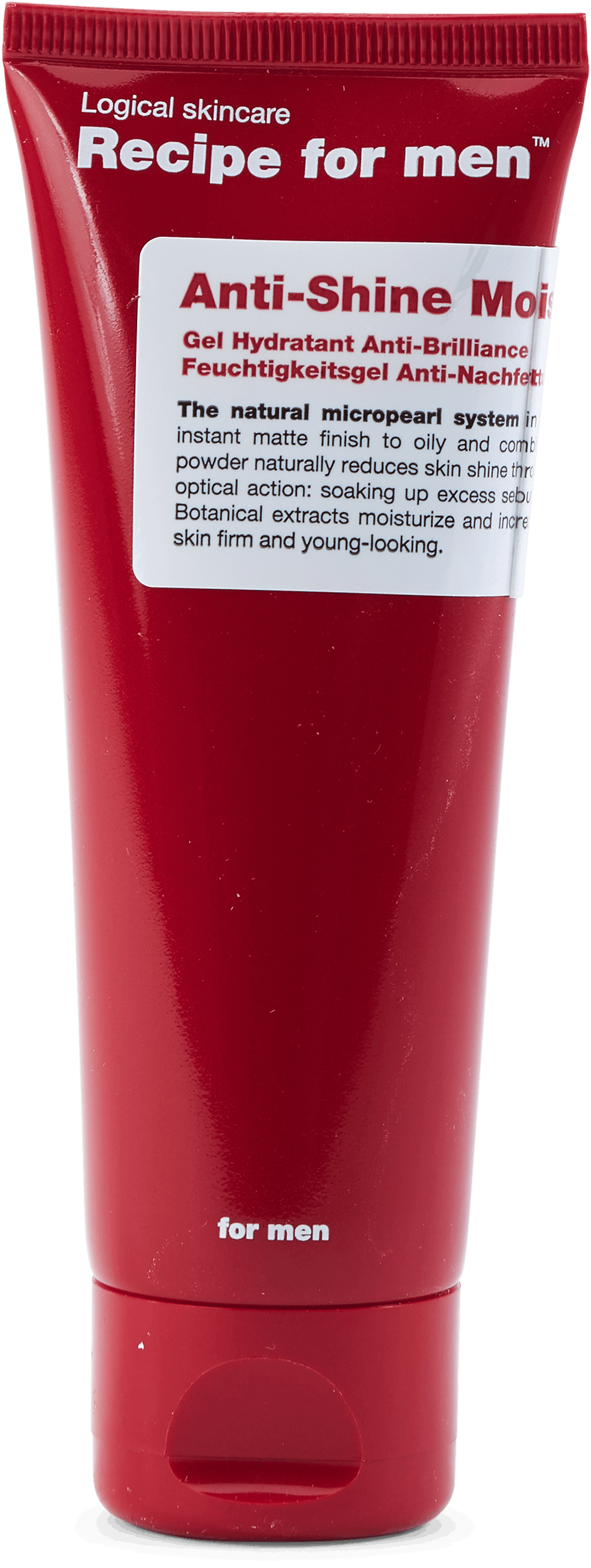 Anti-shine Moisturizer None, Male, Utrustning, skönhet, Röd, 75 ml